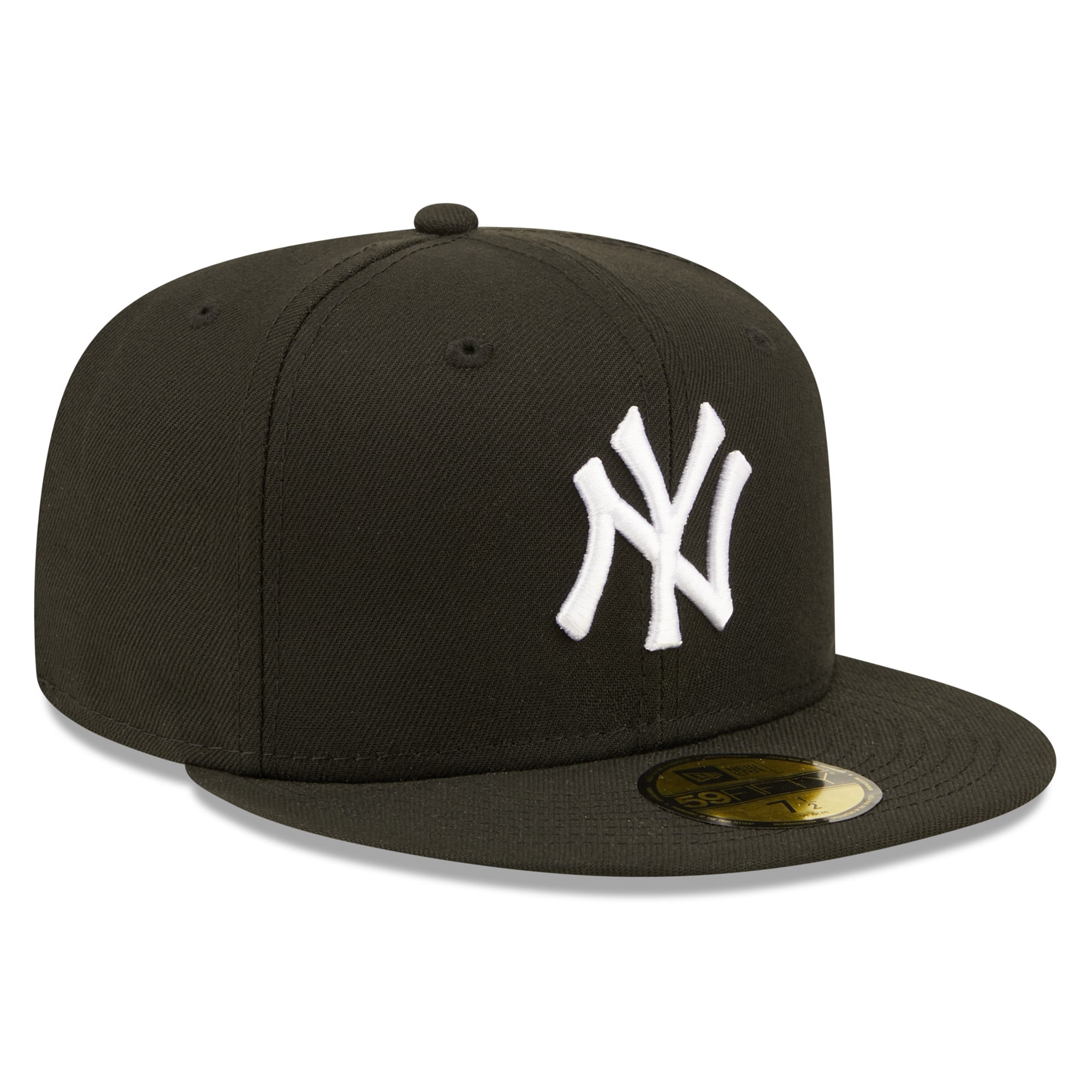 New York Yankees New Era Team Logo 59FIFTY Fitted Hat - Black - PersonalJerseys