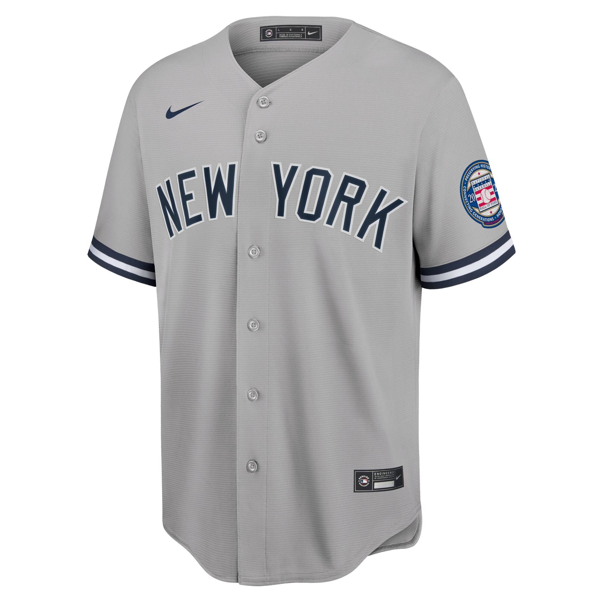 Derek Jeter New York Yankees Nike 2020 Hall of Fame Induction Replica Jersey - Gray - PersonalJerseys