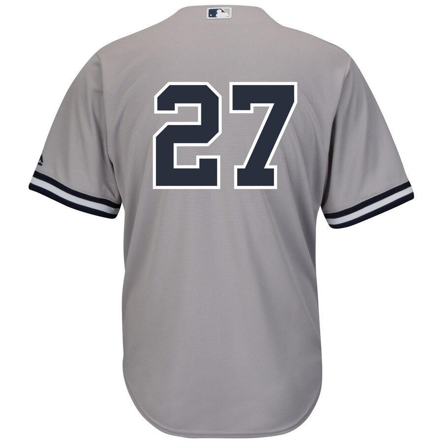 Giancarlo Stanton New York Yankees Majestic Cool Base Player Jersey - Gray - Friend Lounge Store - Shop for All Things Jerseys Sports - PersonalJerseys
