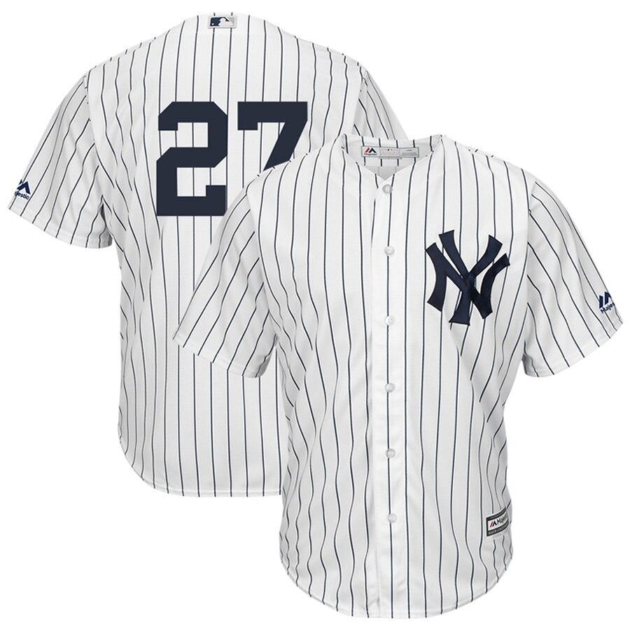 Giancarlo Stanton New York Yankees Majestic Cool Base Player Jersey - White - Friend Lounge Store - Shop for All Things Jerseys Sports - PersonalJerseys