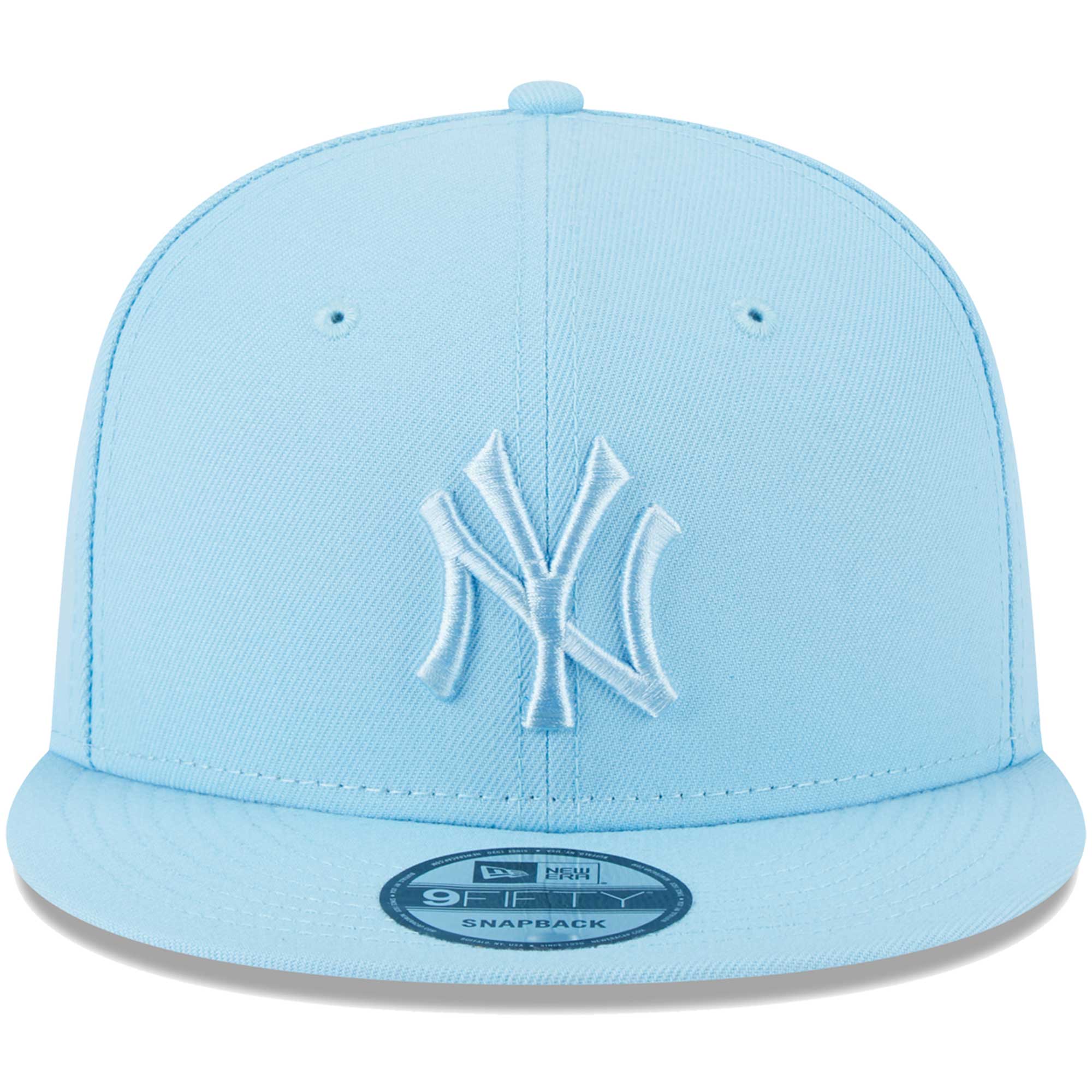 New York Yankees New Era Spring Color Basic 9FIFTY Snapback Hat - Light Blue - PersonalJerseys
