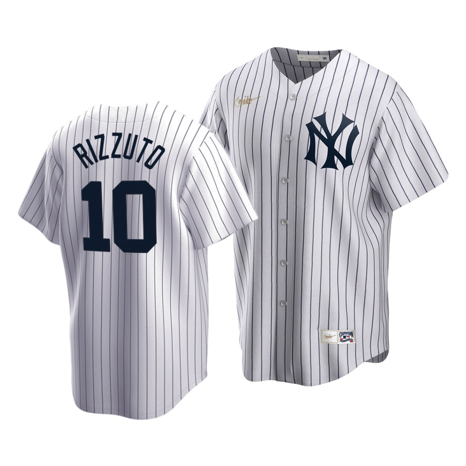 Men's New York Yankees Phil Rizzuto #10 Cooperstown Collection White Home Jersey - Friend Lounge Store - Shop for All Things Jerseys Sports - PersonalJerseys