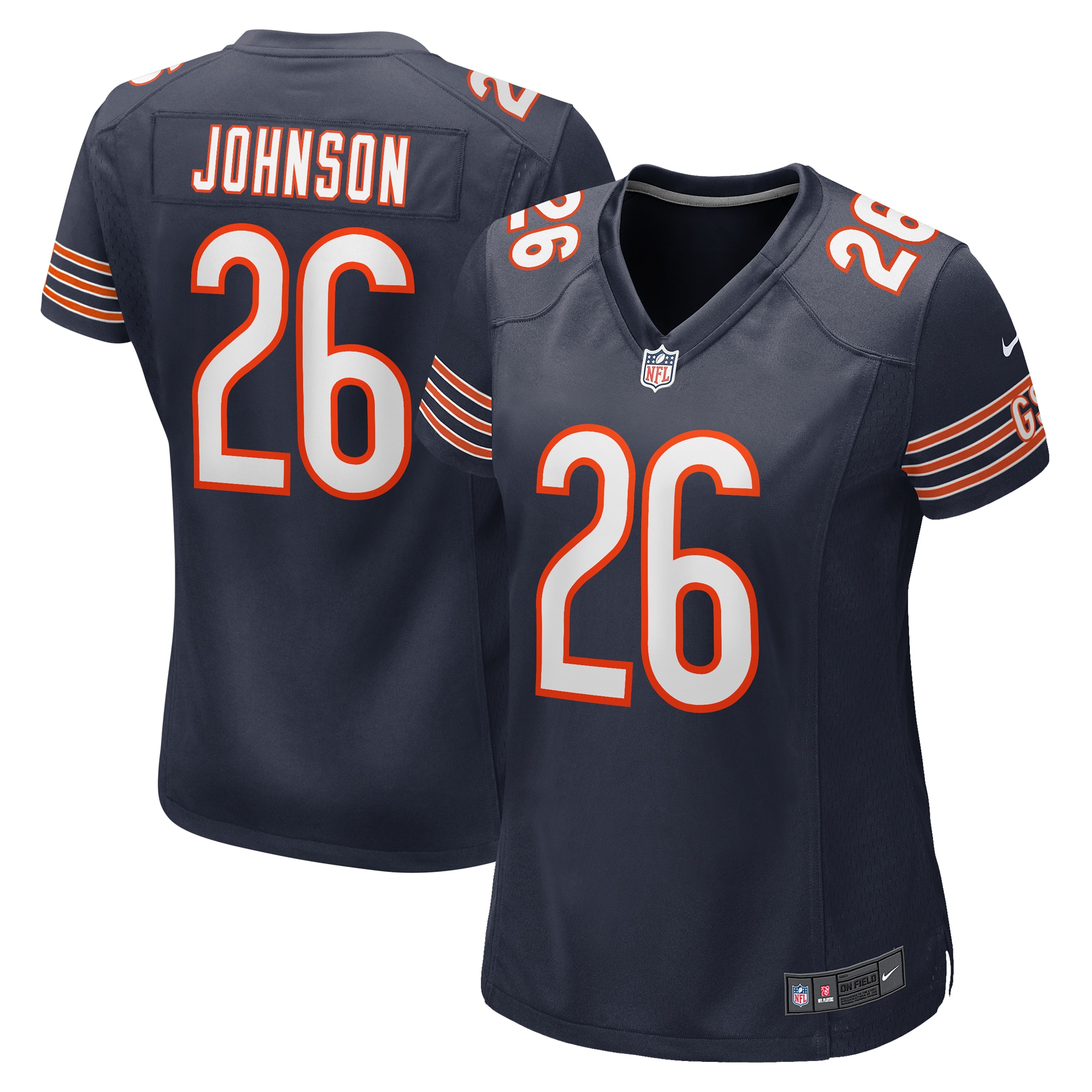 Quindell Johnson Chicago Bears Nike Women's Team Game Jersey -  Navy - PersonalJerseys