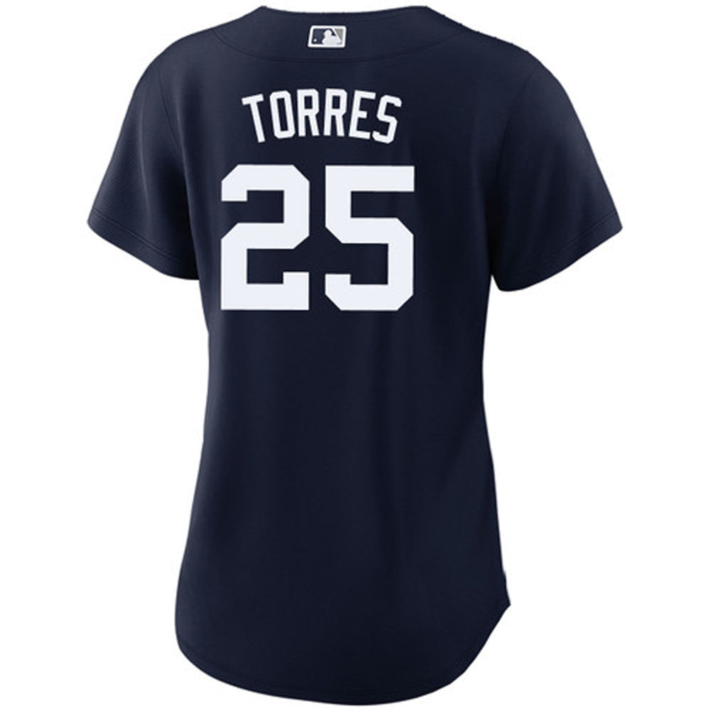 Womens New York Yankees Gleyber Torres Cool Base Replica Jersey Navy - PersonalJerseys
