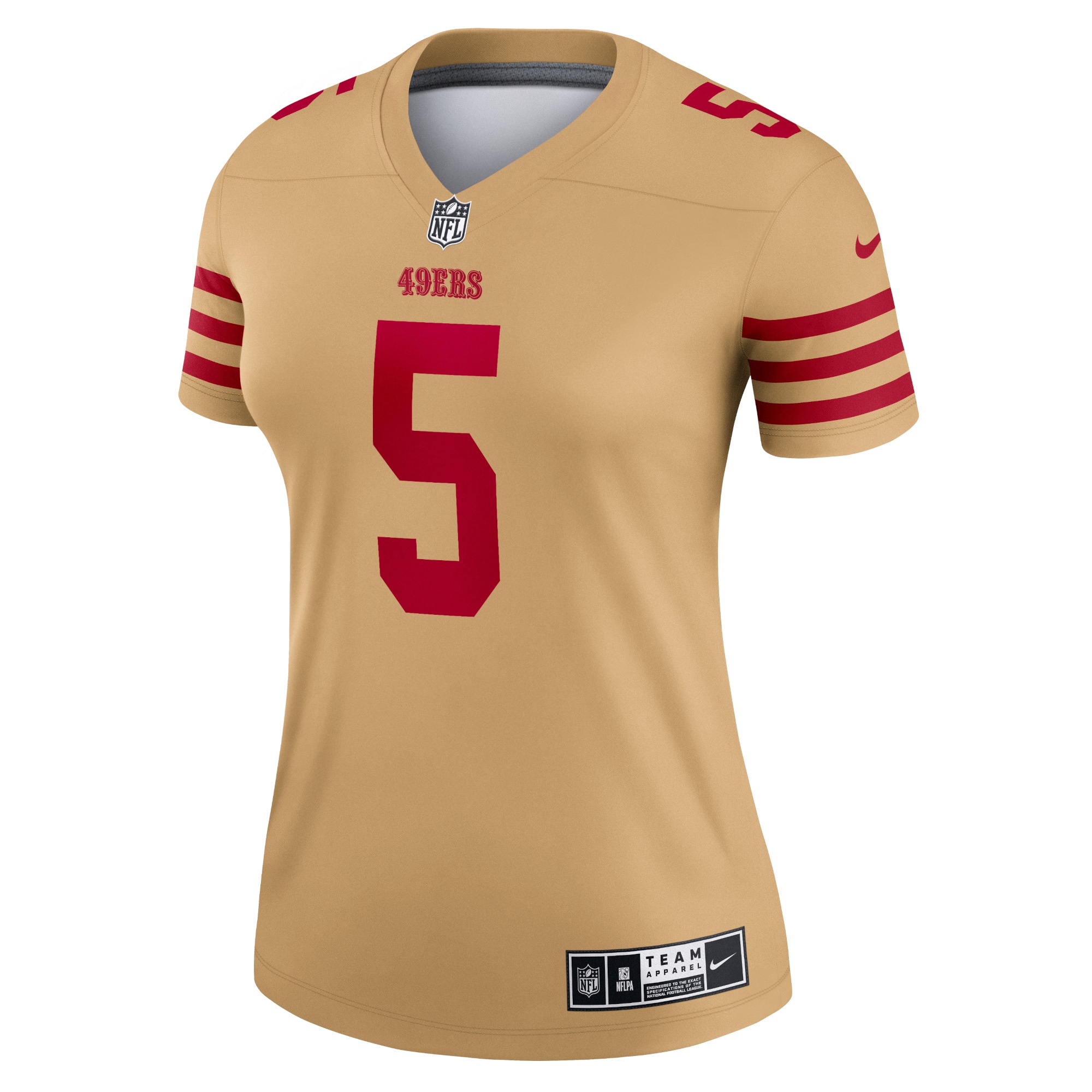 Trey Lance San Francisco 49ers Nike Women's Team Inverted Legend Jersey - Gold - PersonalJerseys