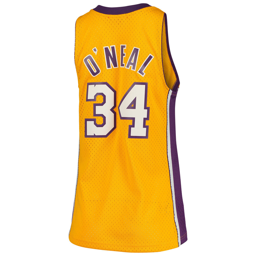 Women's Los Angeles Lakers Shaquille O'Neal 1999-00 Hardwood Classic Jersey - Gold - PersonalJerseys