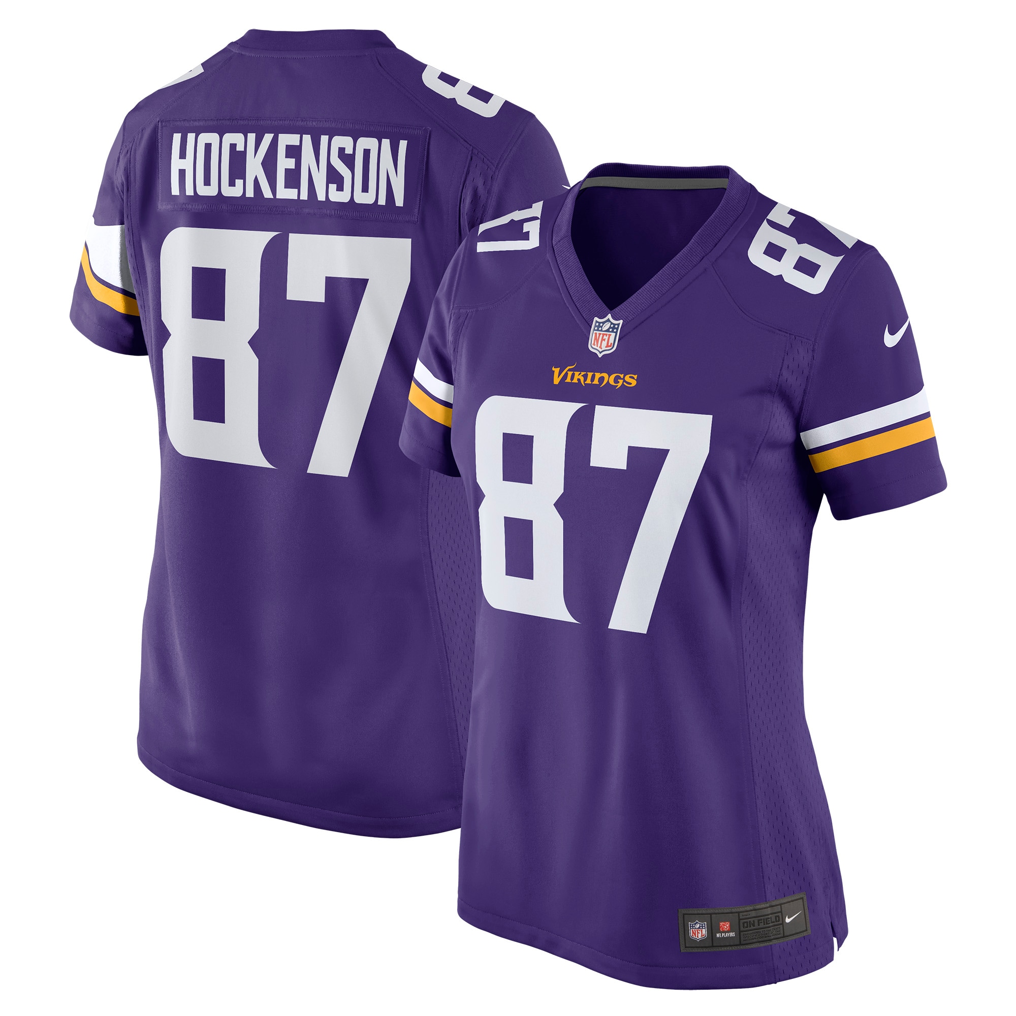 T.J. Hockenson Minnesota Vikings Nike Women's Game Player Jersey - Purple - PersonalJerseys