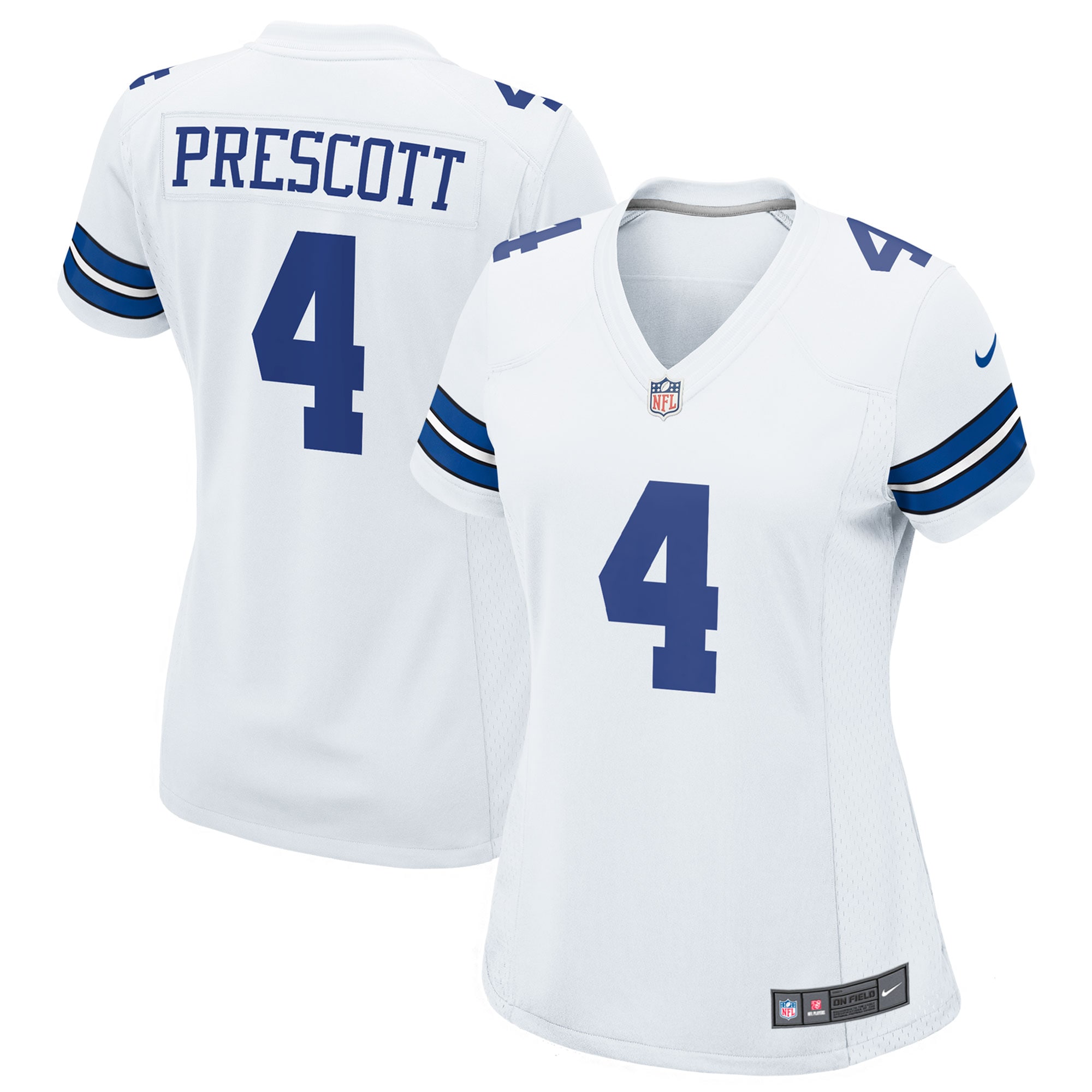 Dallas Cowboys Dak Prescott White Game Team Jersey for Youth Women Men - Friend Lounge Store - Shop for All Things Jerseys Sports - PersonalJerseys
