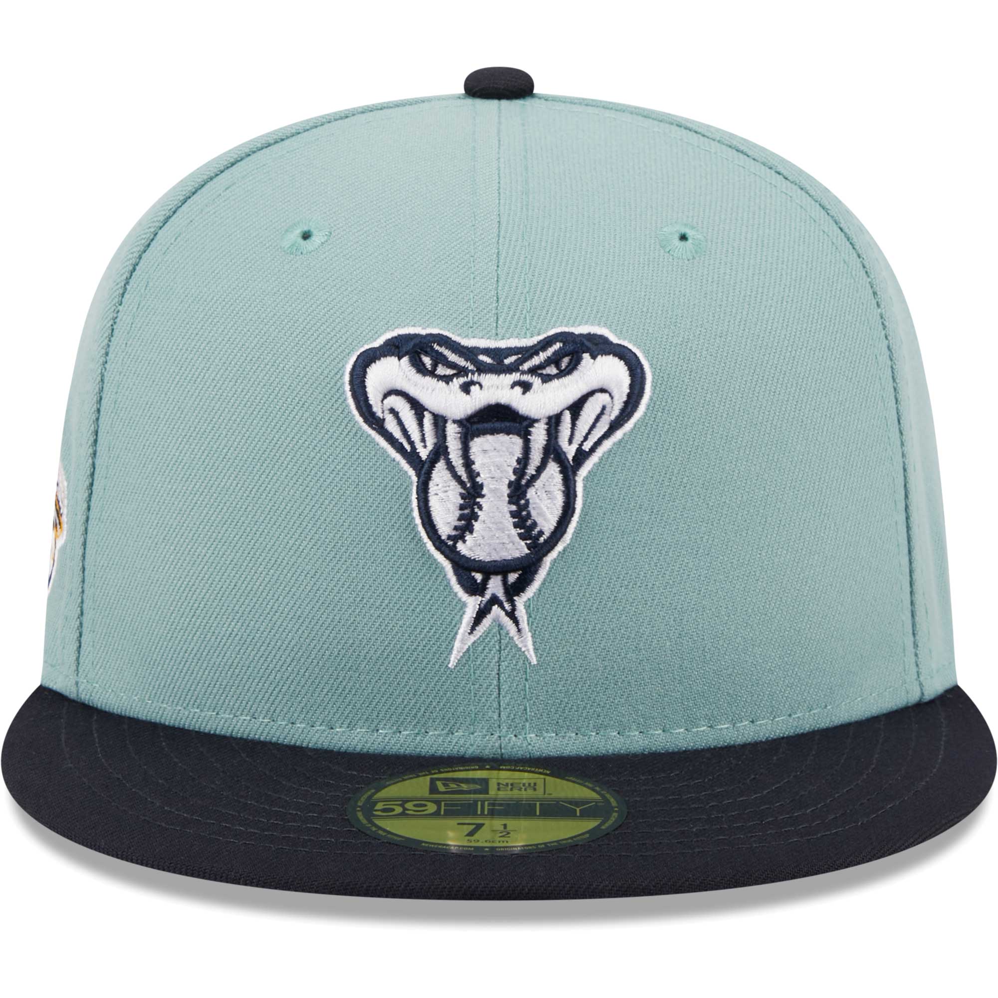 Arizona Diamondbacks New Era Beach Kiss 59FIFTY Fitted Hat - Light Blue/Navy - PersonalJerseys