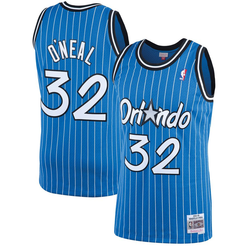 Men's Shaquille O'Neal Orlando Magic 1994-95 Blue Swingman Replica Jersey By Mitchell & Ness - Sports Wear Jersey - PersonalJerseys