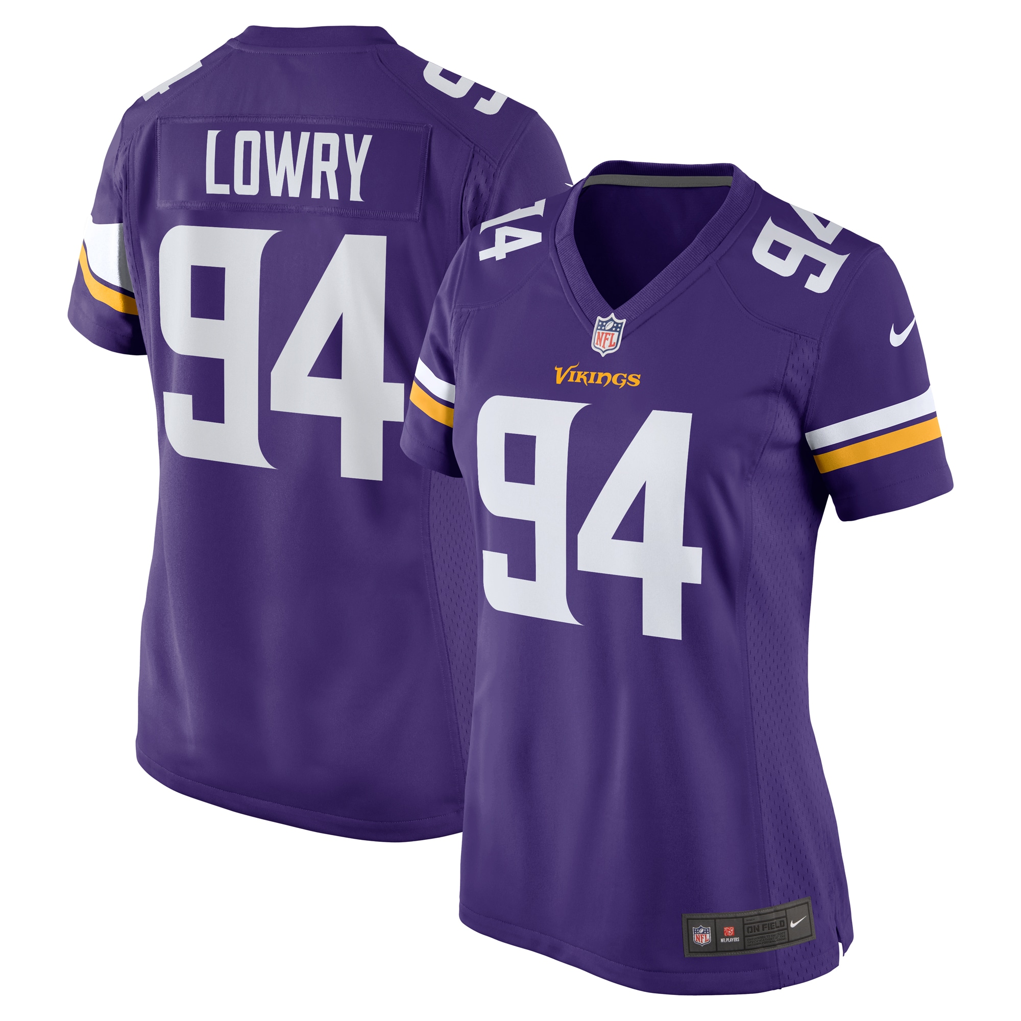 Dean Lowry Minnesota Vikings Nike Women's Game Player Jersey - Purple - PersonalJerseys