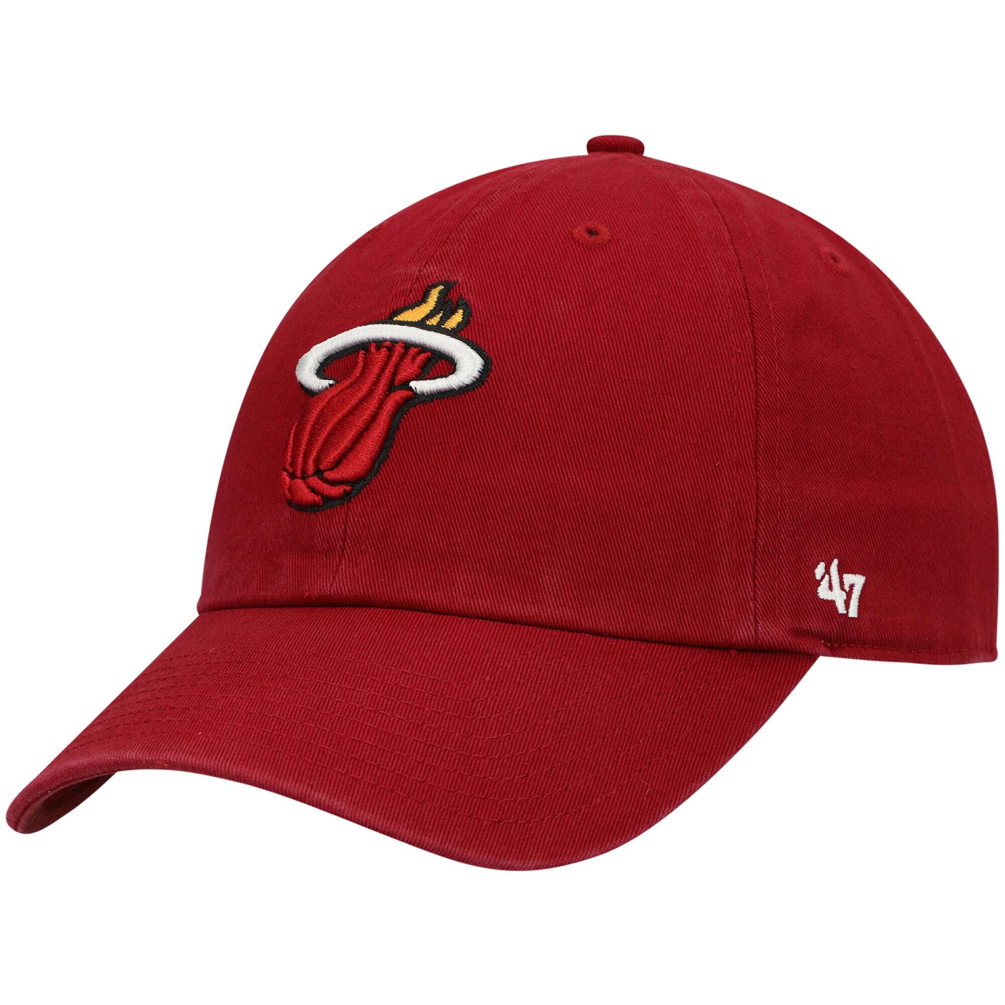 Miami Heat '47 Team Clean Up Adjustable Hat - Red - PersonalJerseys