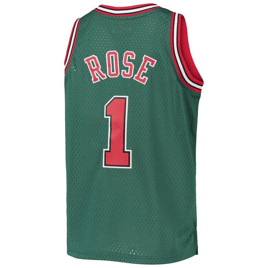 Youth Chicago Bulls Derrick Rose Mitchell &Ness Dark Green Hardwood Classics Swingman Jersey - PersonalJerseys
