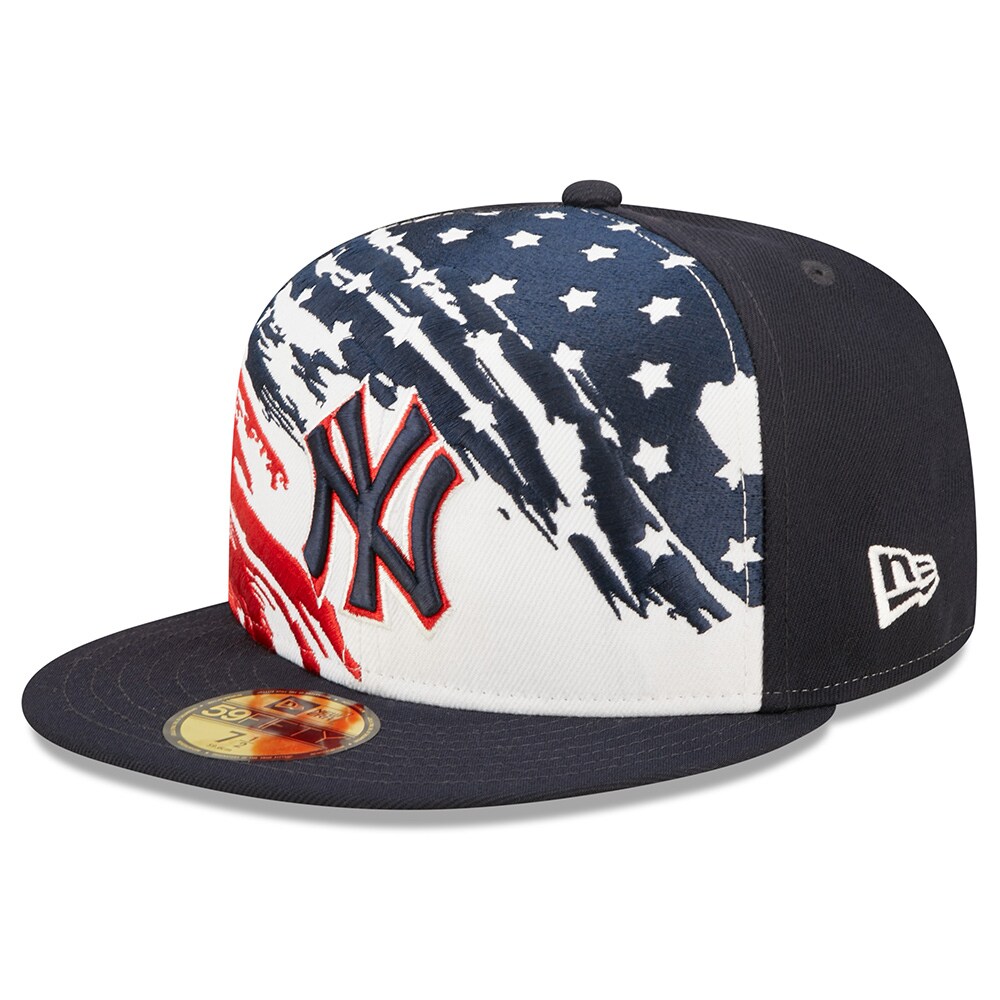 New York Yankees New Era 2022 4th of July On-Field 59FIFTY Fitted Hat - Navy - PersonalJerseys