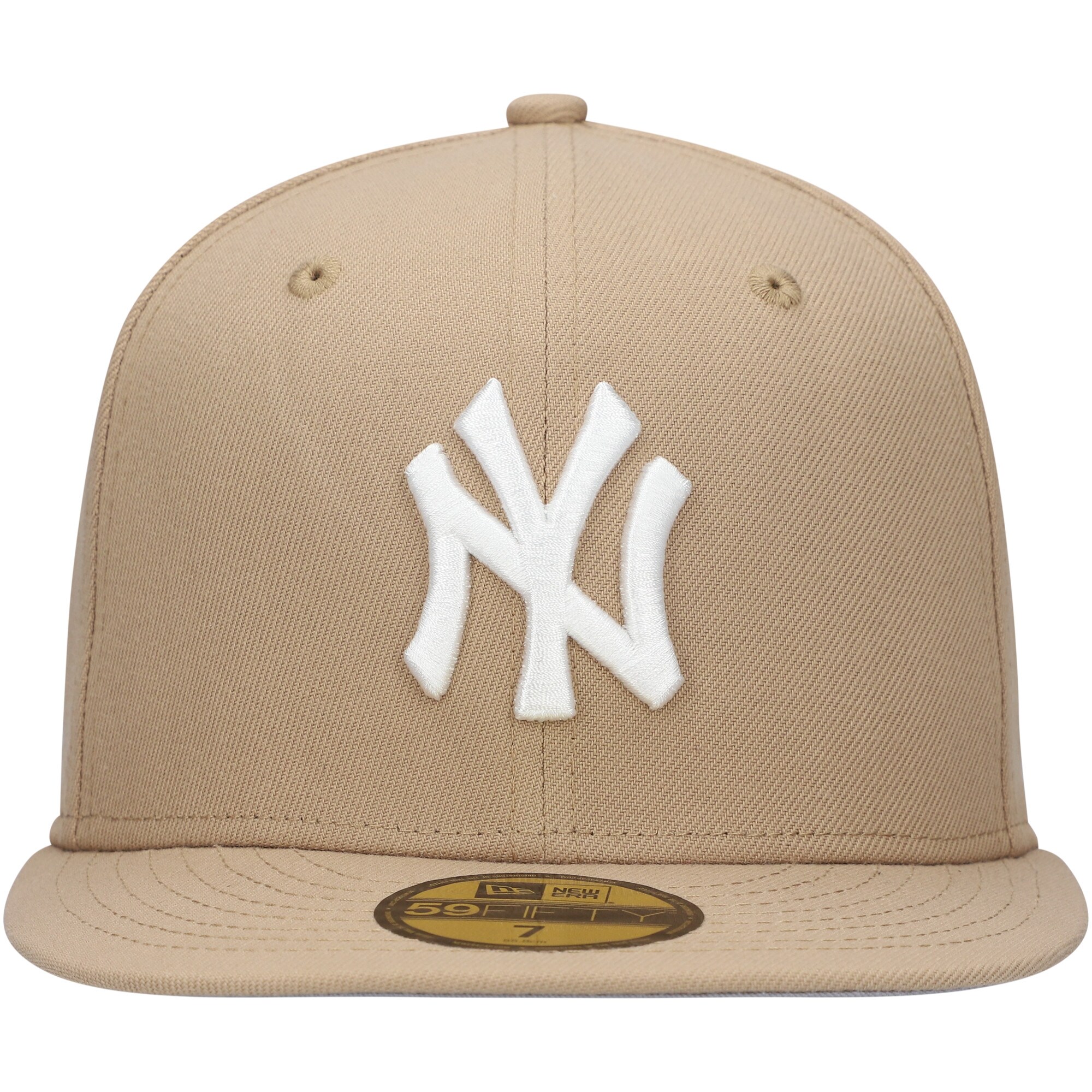 New York Yankees New Era 59FIFTY Fitted Hat - Khaki - PersonalJerseys