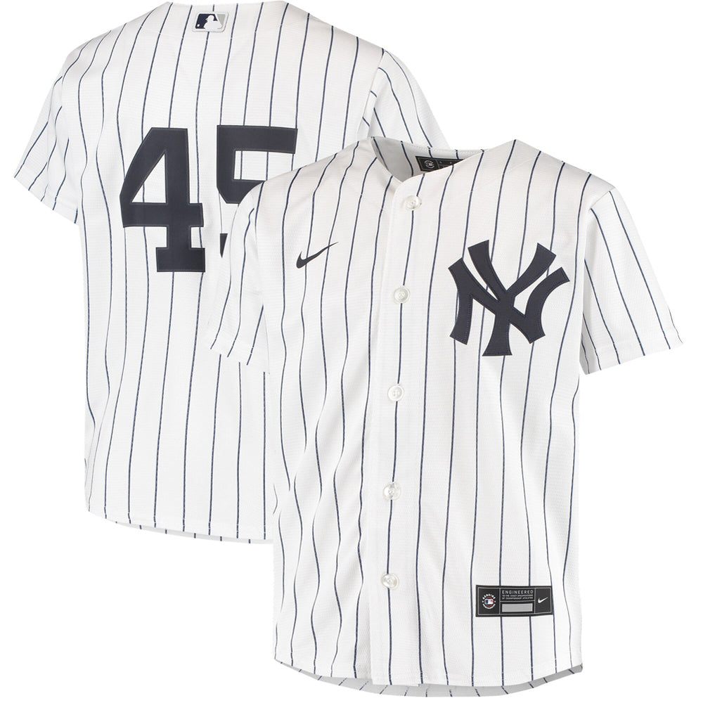 Youth New York Yankees Gerrit Cole Home Player White Jersey - PersonalJerseys