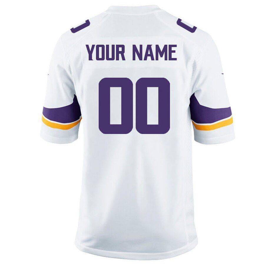 Men's Minnesota Vikings Customized White Game Jersey - Friend Lounge Store - Shop for All Things Jerseys Sports - PersonalJerseys