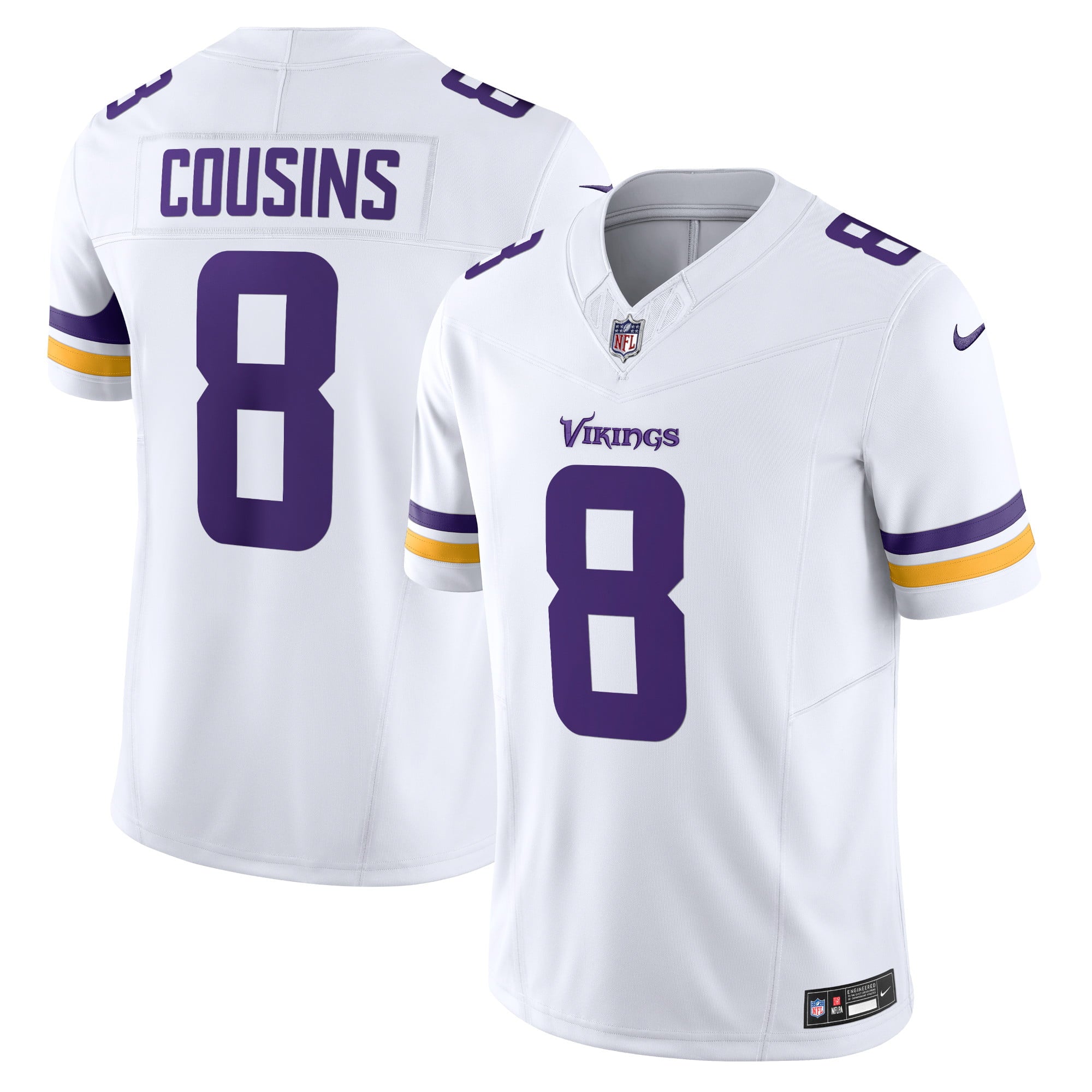 Men's Nike Kirk Cousins White Minnesota Vikings Vapor F.U.S.E. Limited Jersey - PersonalJerseys
