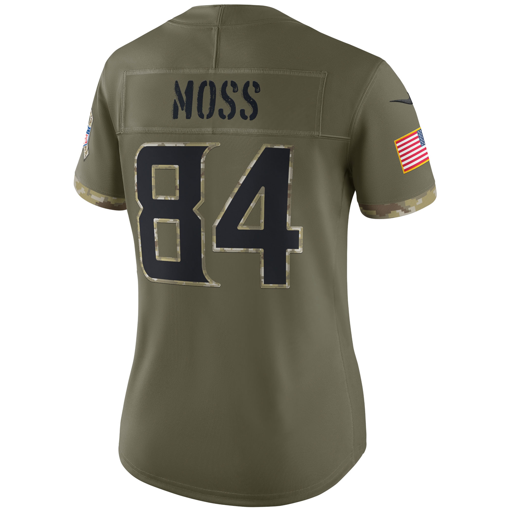 Randy Moss Minnesota Vikings Nike Women's 2022 Salute To Service Retired Player Limited Jersey - Olive - PersonalJerseys