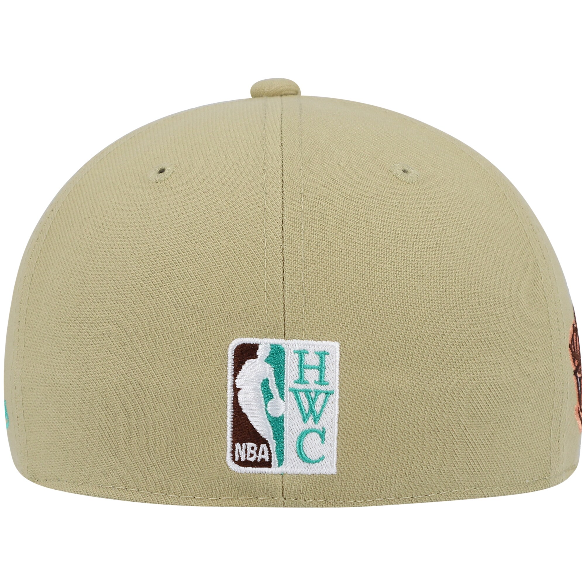 Chicago Bulls Mitchell &Ness 1996 NBA Finals Hardwood Classics Malibu Sunrise Fitted Hat - Khaki - PersonalJerseys