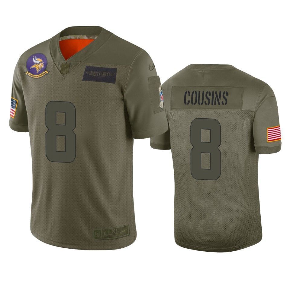 Minnesota Vikings Kirk Cousins Camo 2019 Salute to Service Limited Jersey - Friend Lounge Store - Shop for All Things Jerseys Sports - PersonalJerseys