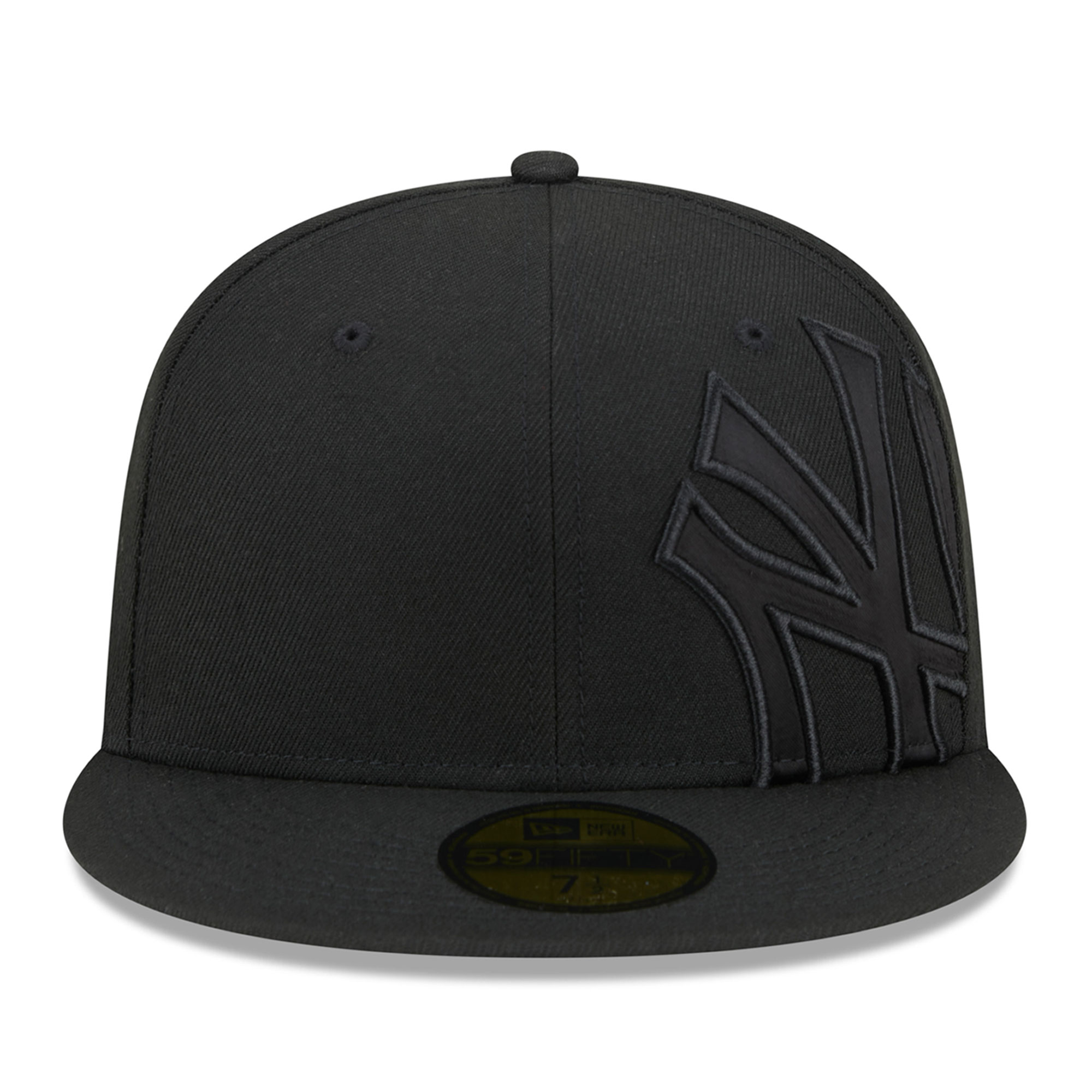 New York Yankees New Era Satin Peek 59FIFTY Fitted Hat - Black - PersonalJerseys