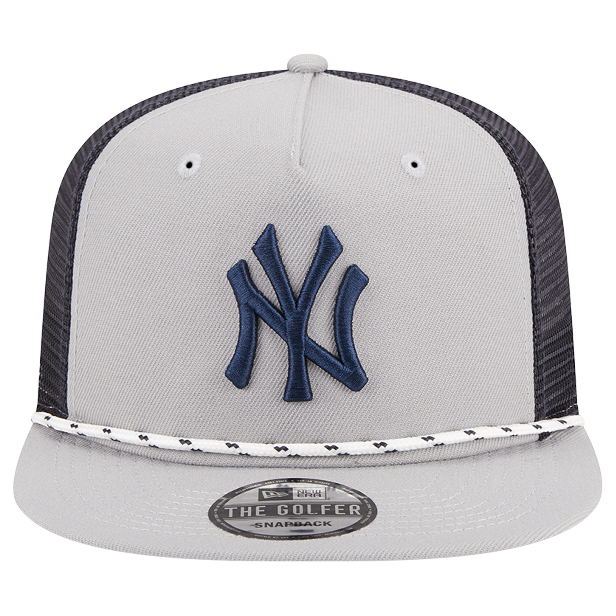New York Yankees New Era Golfer Green Undervisor 9FIFTY Snapback Hat - Gray - PersonalJerseys