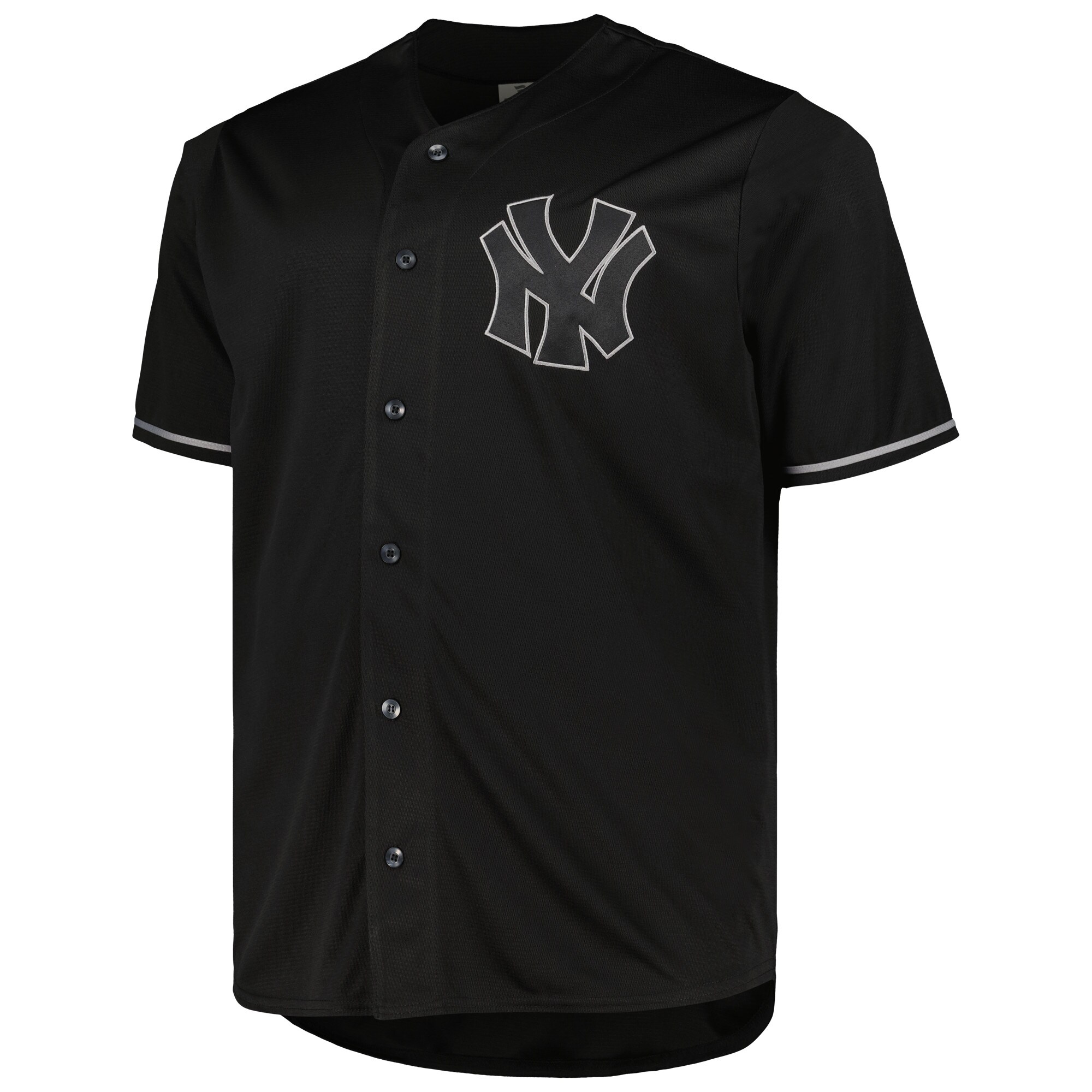 New York Yankees Big & Tall Pop Fashion Jersey - Black/Gray - PersonalJerseys