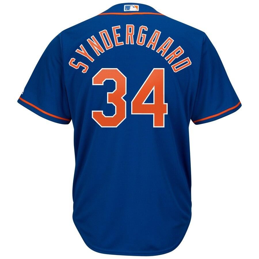 Noah Syndergaard New York Mets Majestic Official Cool Base Player Jersey - Royal - Friend Lounge Store - Shop for All Things Jerseys Sports - PersonalJerseys