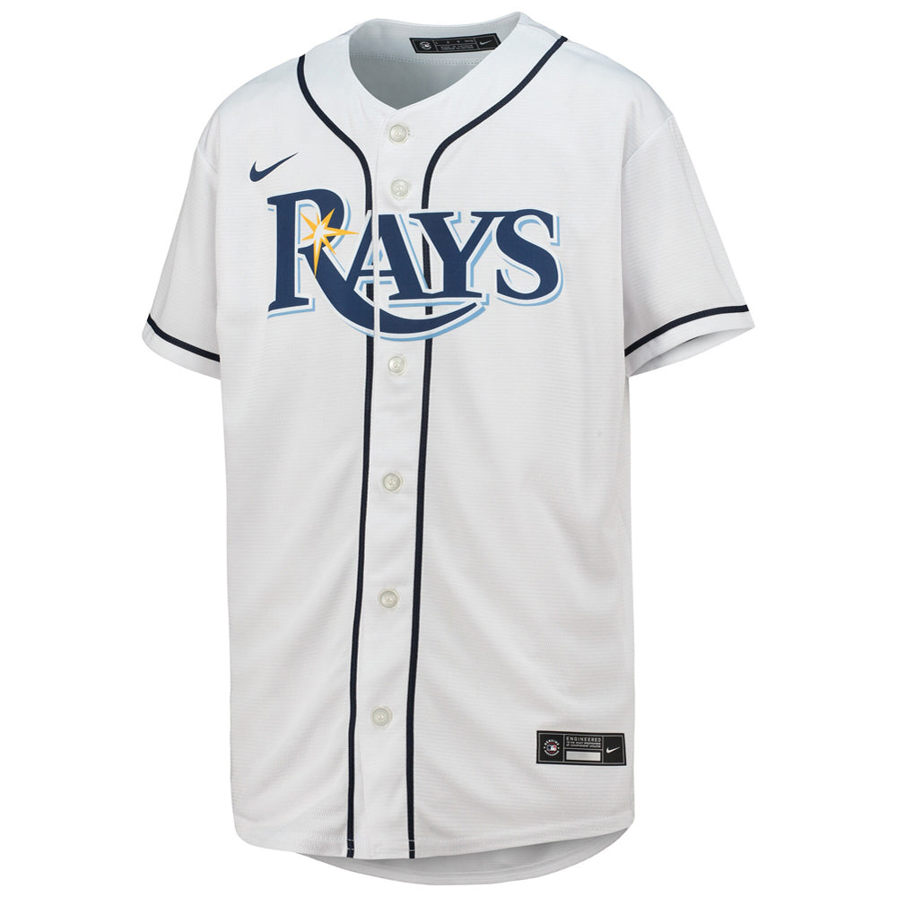 Youth Tampa Bay Rays Kevin Kiermaier Home Player Jersey - White - PersonalJerseys