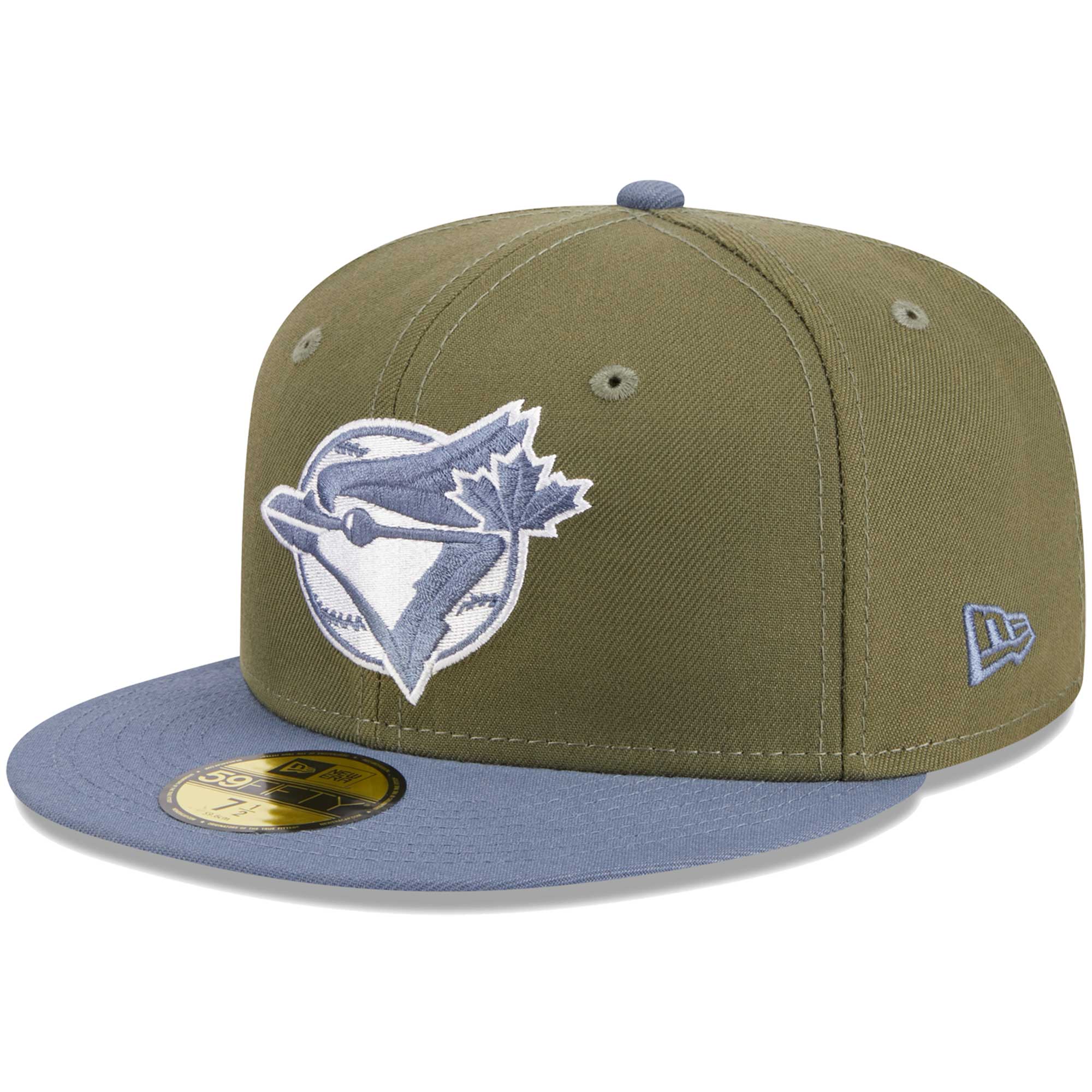 Toronto Blue Jays New Era 59FIFTY Fitted Hat - Olive/Blue - PersonalJerseys