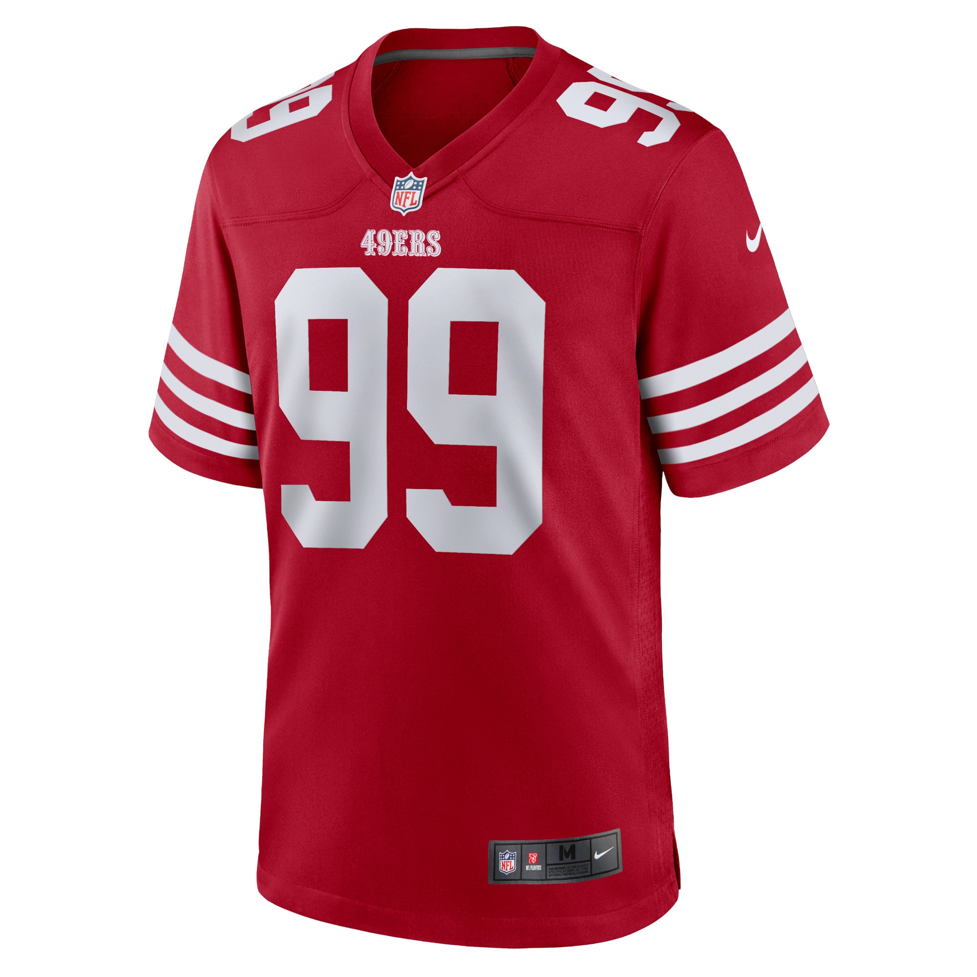 San Francisco 49ers Javon Kinlaw Scarlet Team Player Game Jersey for Youth Women Men - Friend Lounge Store - Shop for All Things Jerseys Sports - PersonalJerseys