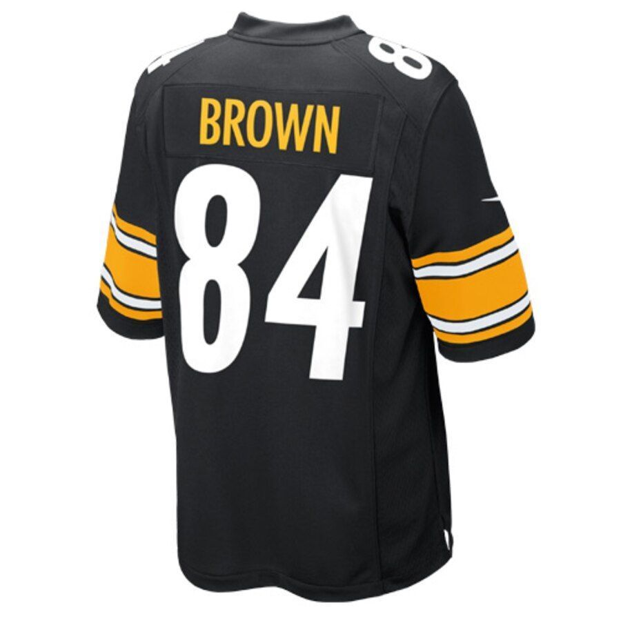 Antonio Brown Pittsburgh Steelers Game Jersey - Black - Friend Lounge Store - Shop for All Things Jerseys Sports - PersonalJerseys