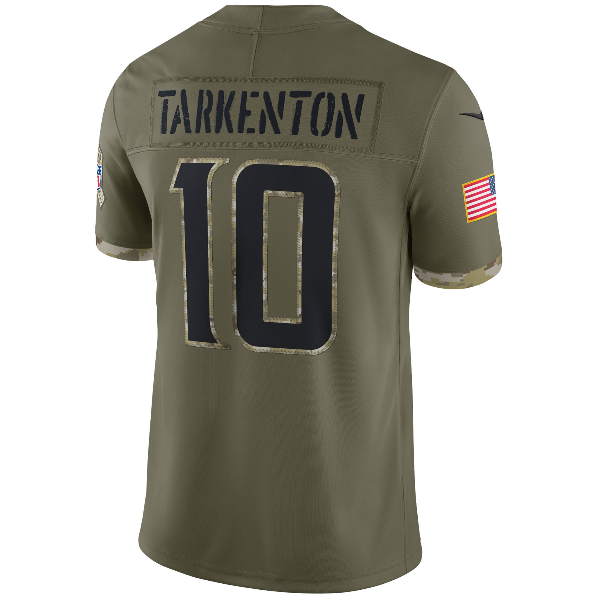 Fran Tarkenton Minnesota Vikings 2022 Salute To Service Retired Player Limited Jersey - Olive - PersonalJerseys