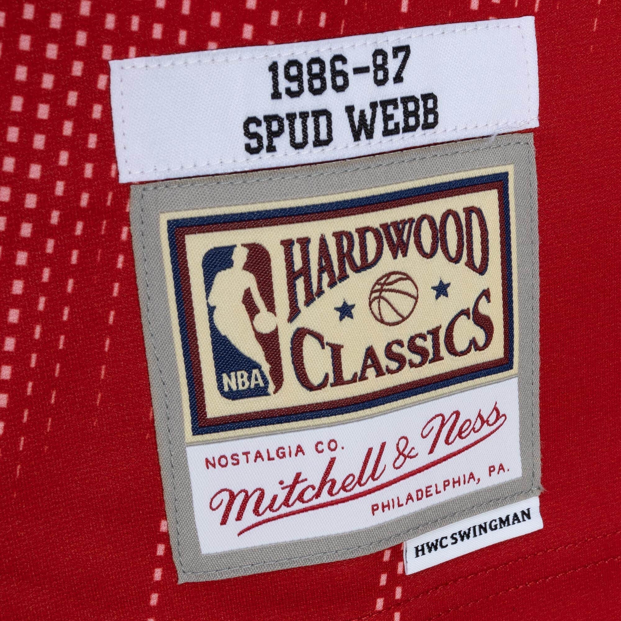 Monochrome Swingman Spud Webb Atlanta Hawks 1986-87 Jersey - PersonalJerseys