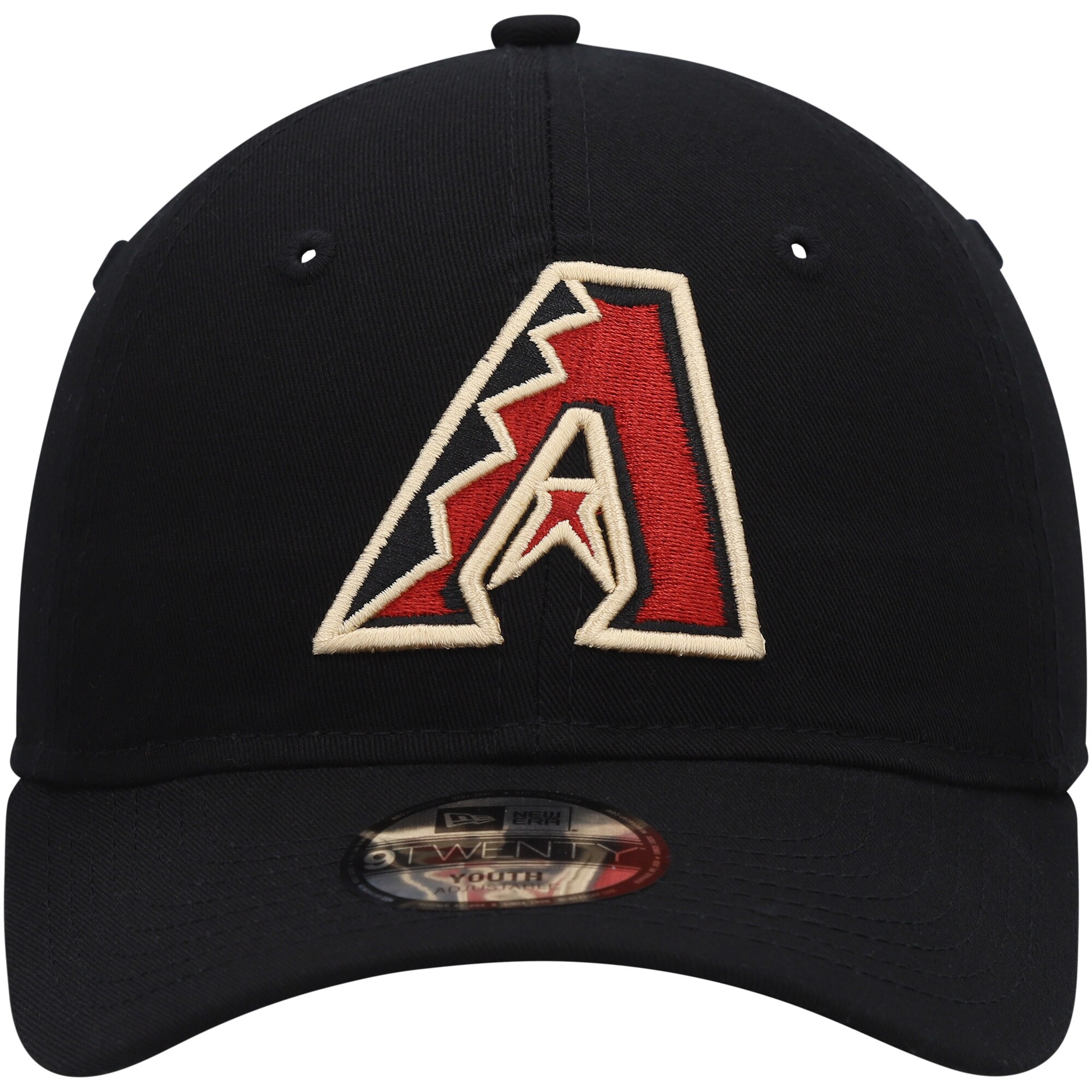 Arizona Diamondbacks New Era Youth Core Classic 9TWENTY Adjustable Hat - Black - PersonalJerseys