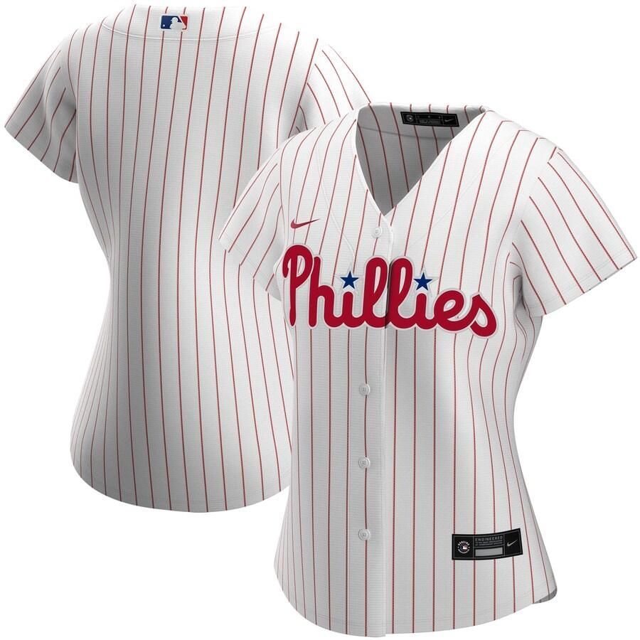 Philadelphia Phillies Women's Home 2020 Team Jersey – White - Friend Lounge Store - Shop for All Things Jerseys Sports - PersonalJerseys
