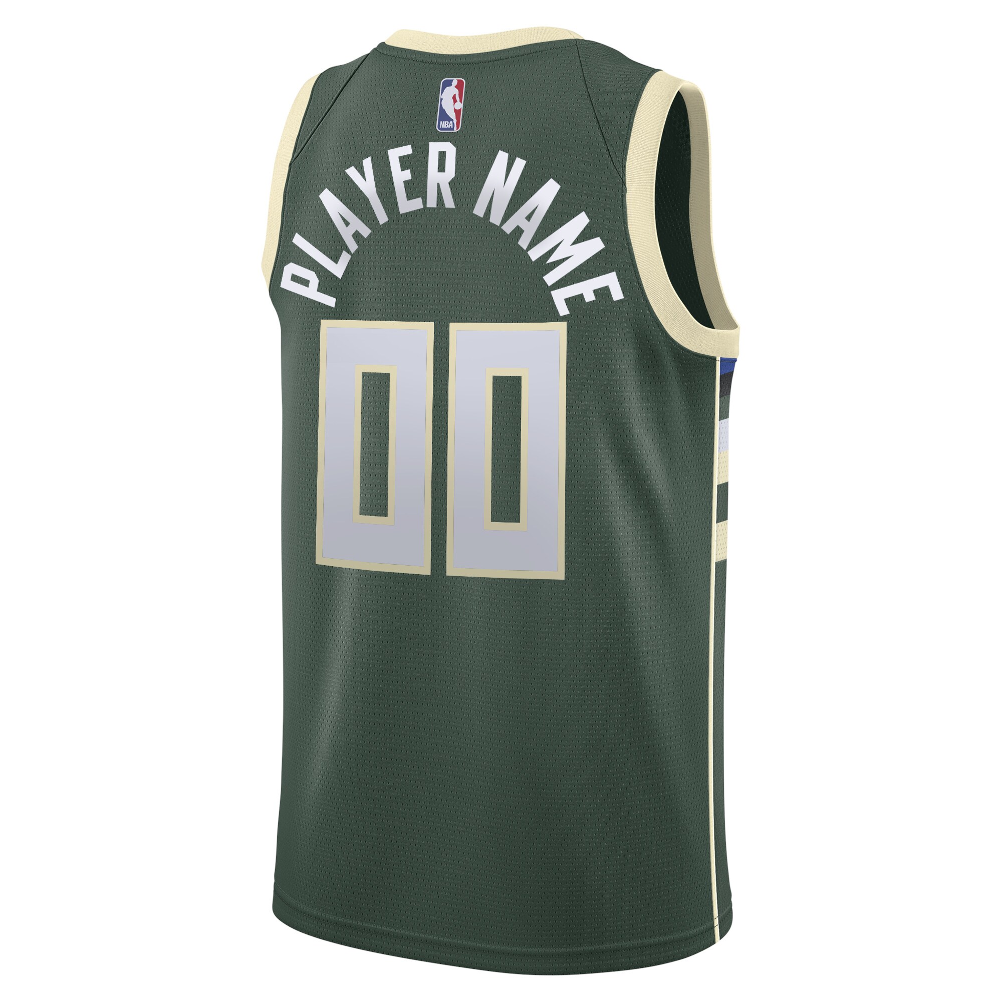 Milwaukee Bucks Nike Swingman Custom Jersey Green - Icon Edition - PersonalJerseys