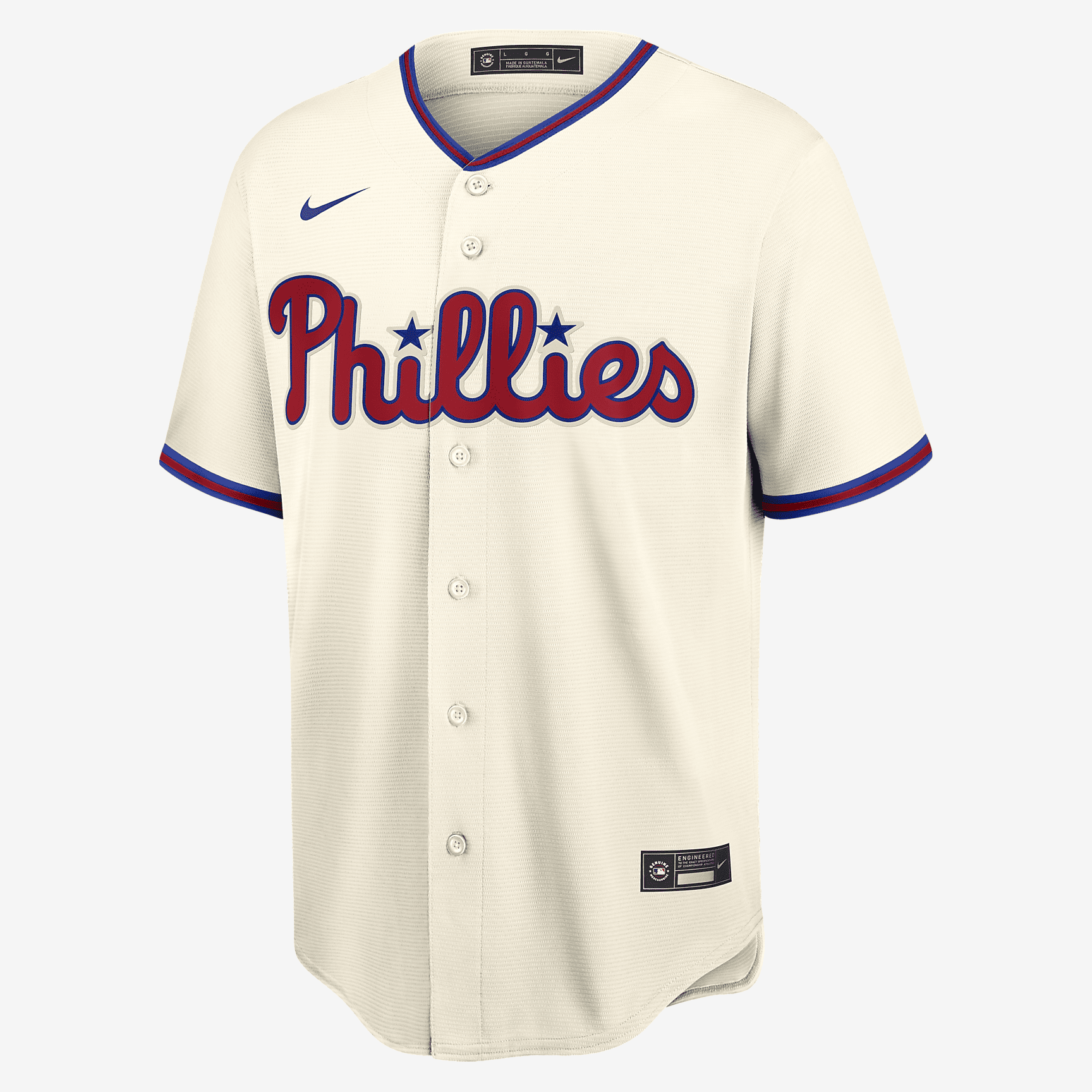 MLB Philadelphia Phillies Men's Replica Baseball Jersey - Cream - PersonalJerseys