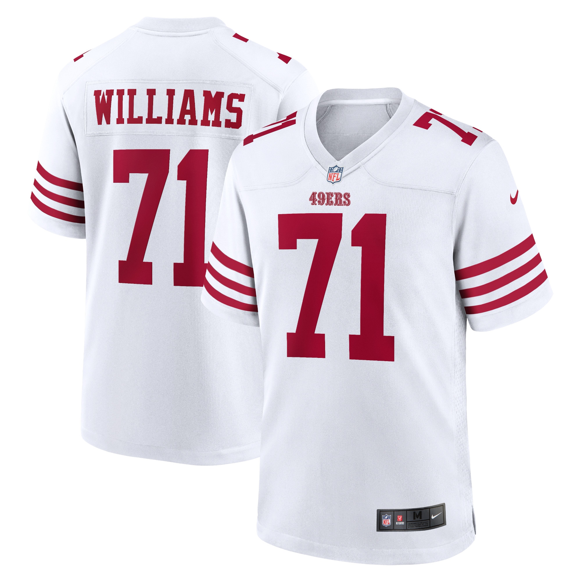 San Francisco 49ers Trent Williams White Player Game Jersey for Youth Women Men - Friend Lounge Store - Shop for All Things Jerseys Sports - PersonalJerseys
