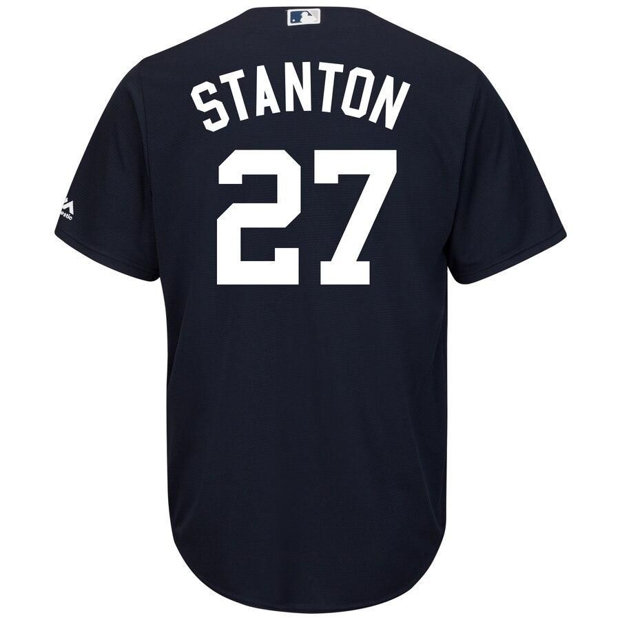 Giancarlo Stanton New York Yankees Majestic Cool Base Player Jersey - Navy - Friend Lounge Store - Shop for All Things Jerseys Sports - PersonalJerseys