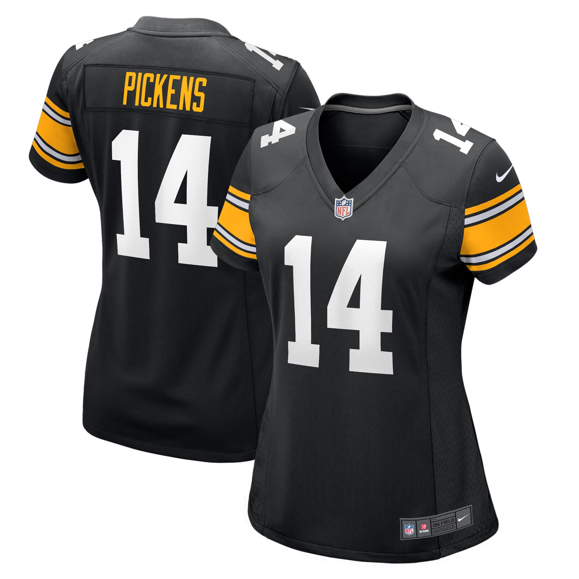 George Pickens Pittsburgh Steelers Nike Women's Alternate Game Player Jersey - Black - PersonalJerseys