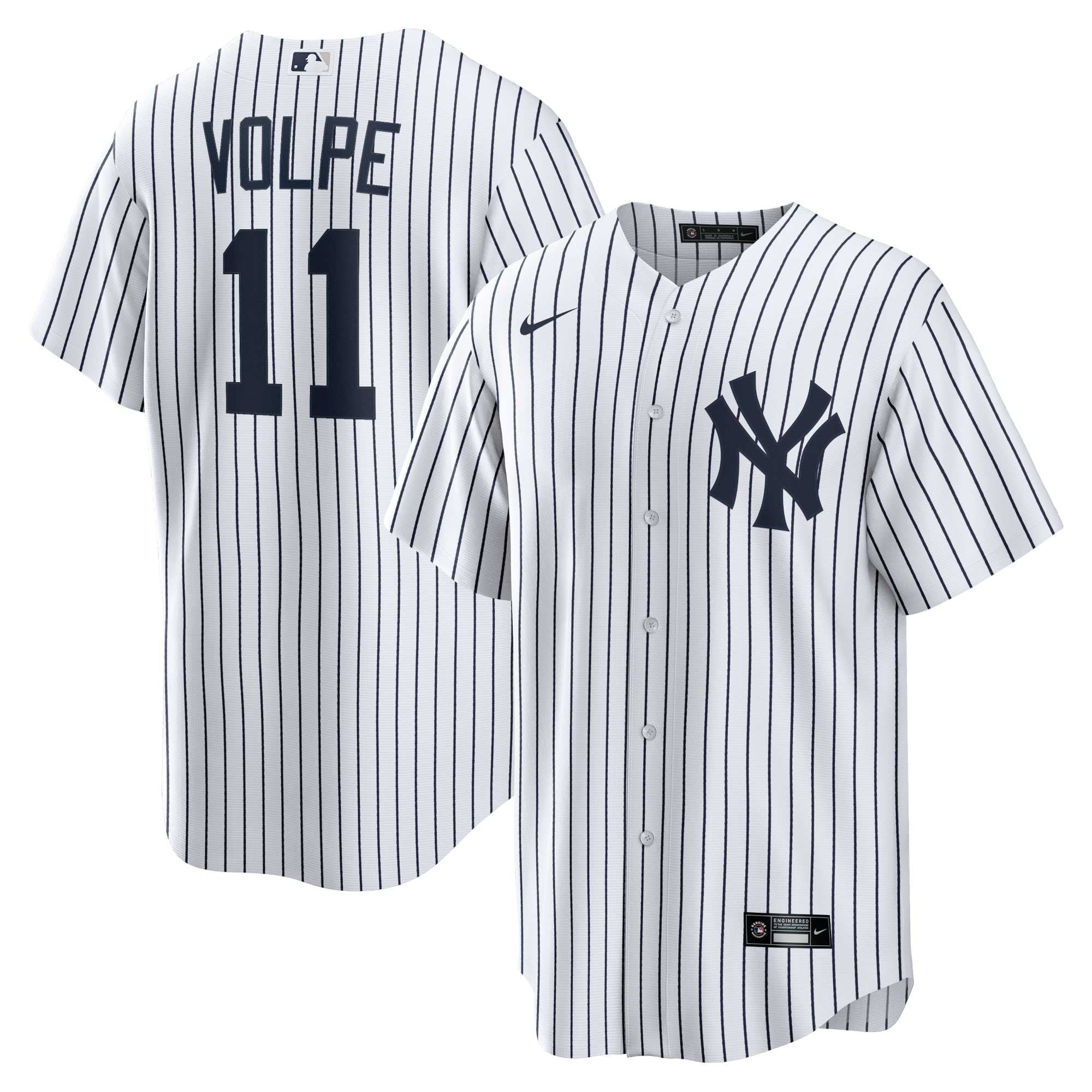 Men's Nike Anthony Volpe White New York Yankees Home Replica Player Jersey - PersonalJerseys