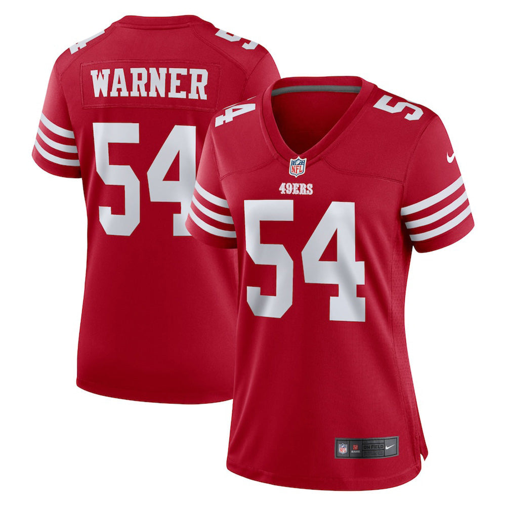 Women's San Francisco 49ers Fred Warner Game Jersey - Scarlet - Sports Wear Jersey - PersonalJerseys