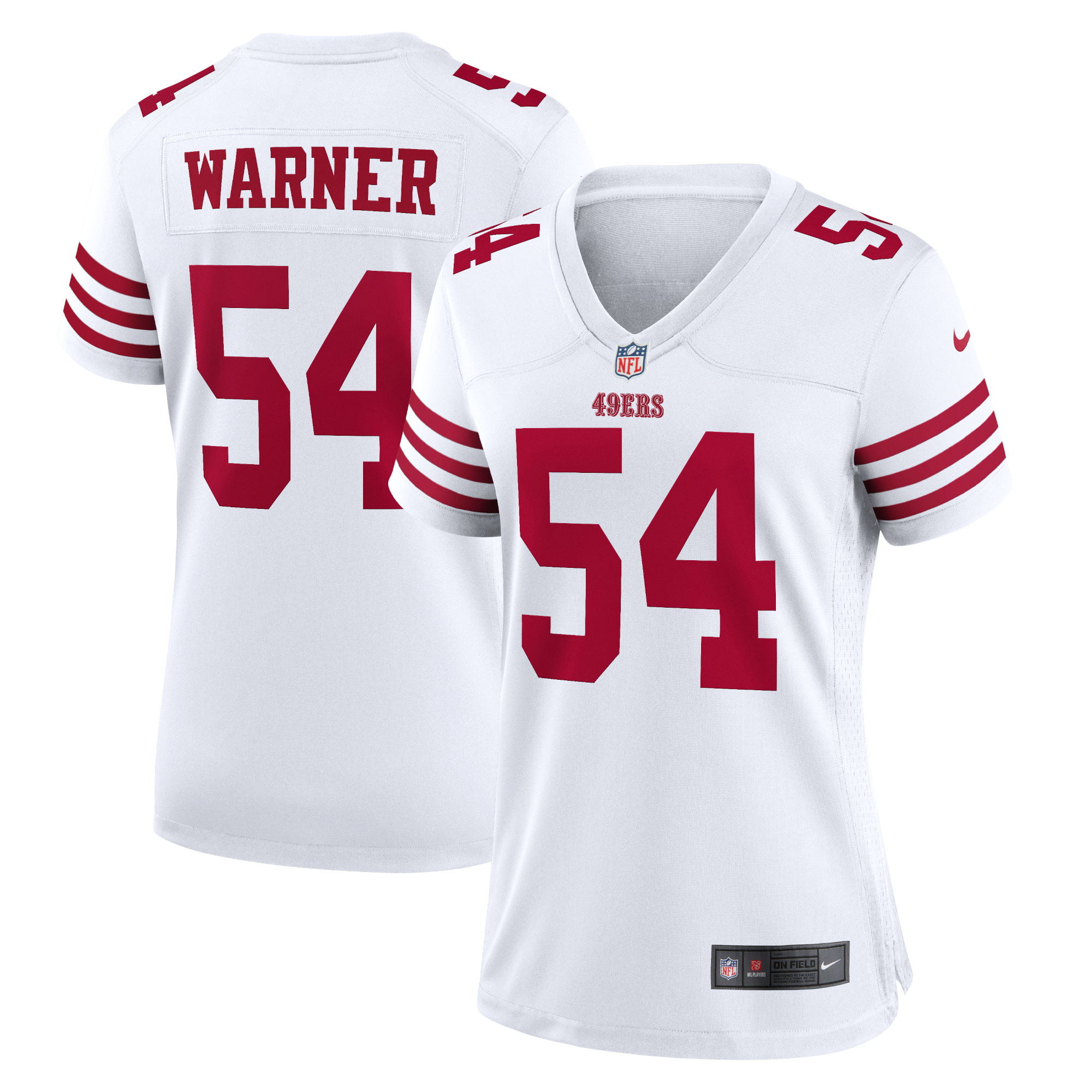 San Francisco 49ers Fred Warner White Team Game Player Jersey for Youth Women Men - Friend Lounge Store - Shop for All Things Jerseys Sports - PersonalJerseys