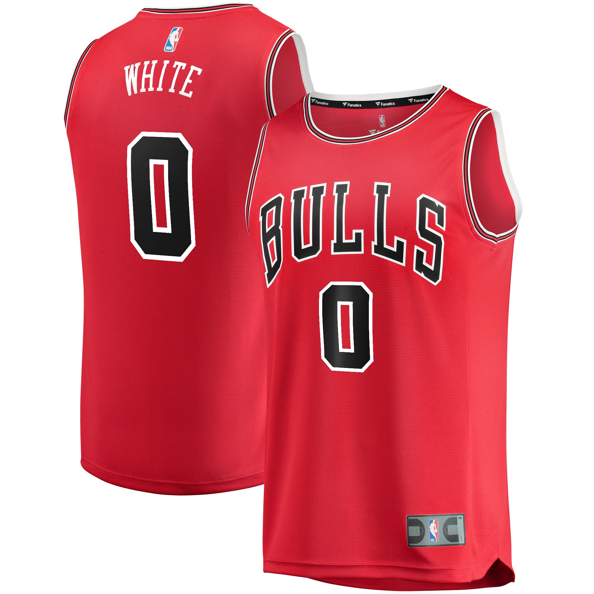 Coby White Chicago Bulls Fanatics Branded Replica Fast Break Jersey Red - Icon Edition - PersonalJerseys