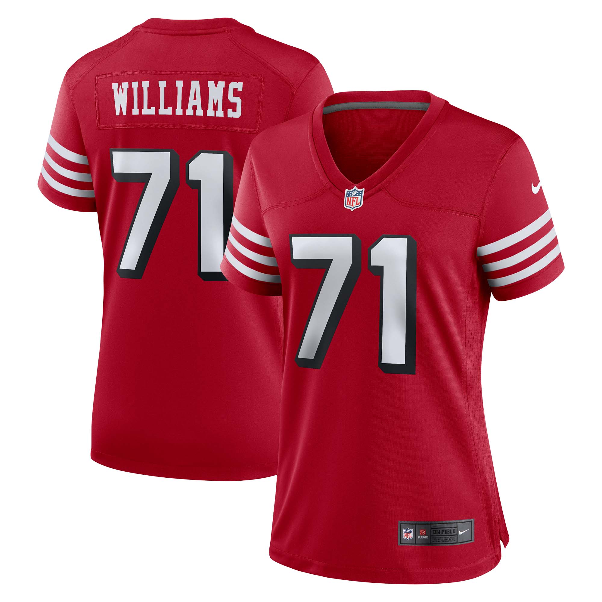 San Francisco 49ers Trent Williams Scarlet Alternate Game Jersey for Youth Women Men - Friend Lounge Store - Shop for All Things Jerseys Sports - PersonalJerseys