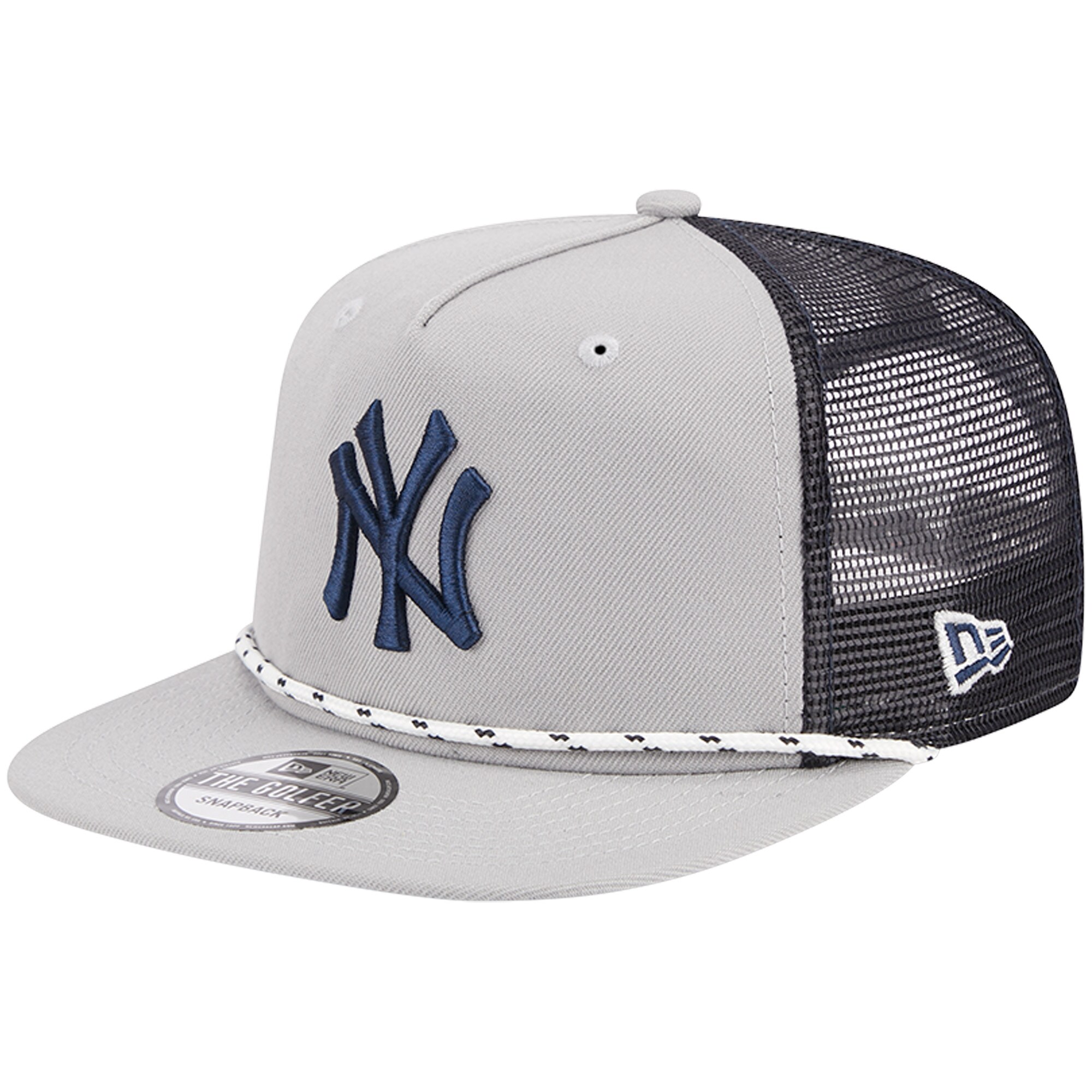 New York Yankees New Era Golfer Green Undervisor 9FIFTY Snapback Hat - Gray - PersonalJerseys