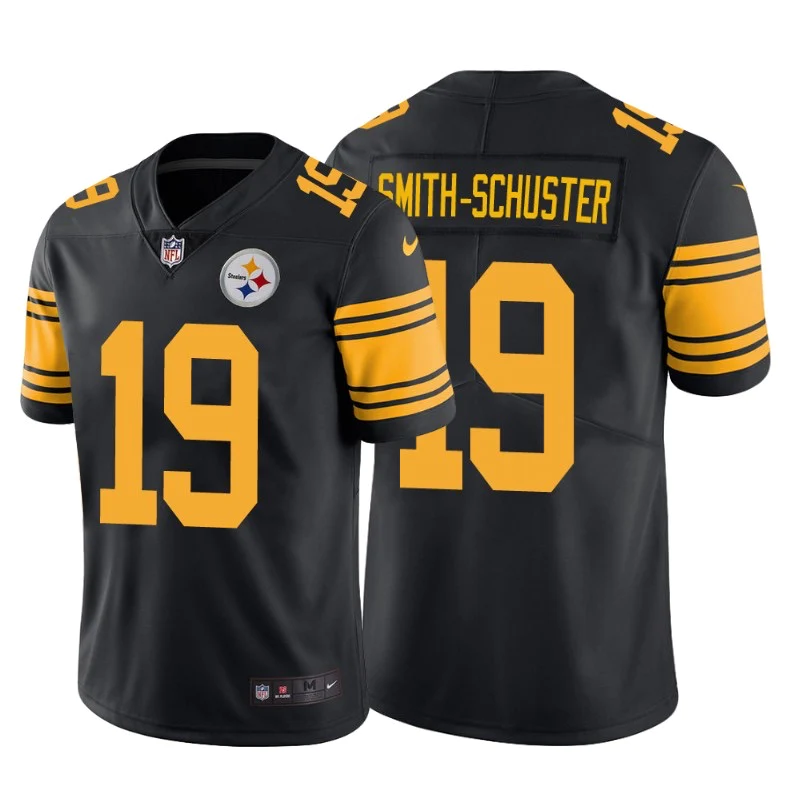 Men's Pittsburgh Steelers JuJu Smith-Schuster Limited Rush Vapor Untouchable Football Jersey Black - PersonalJerseys