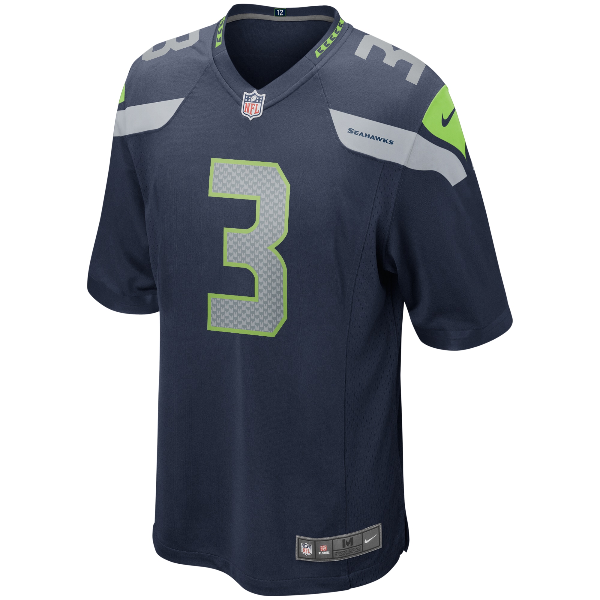 Russell Wilson Seattle Seahawks Nike Game Player Jersey - College Navy - PersonalJerseys